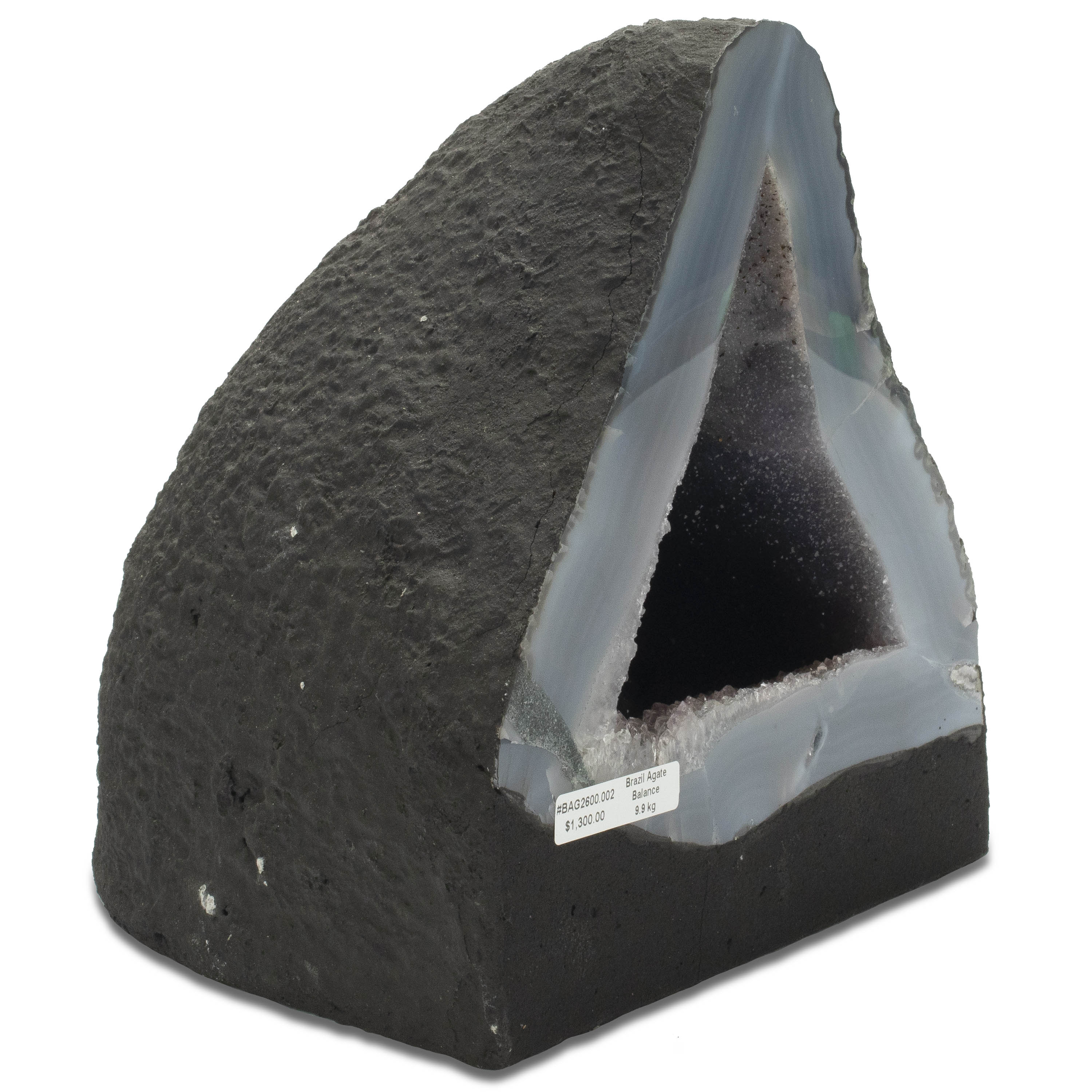 Kalifano Agate Agate Geode - 9 in. / 22 lbs BAG2600.002