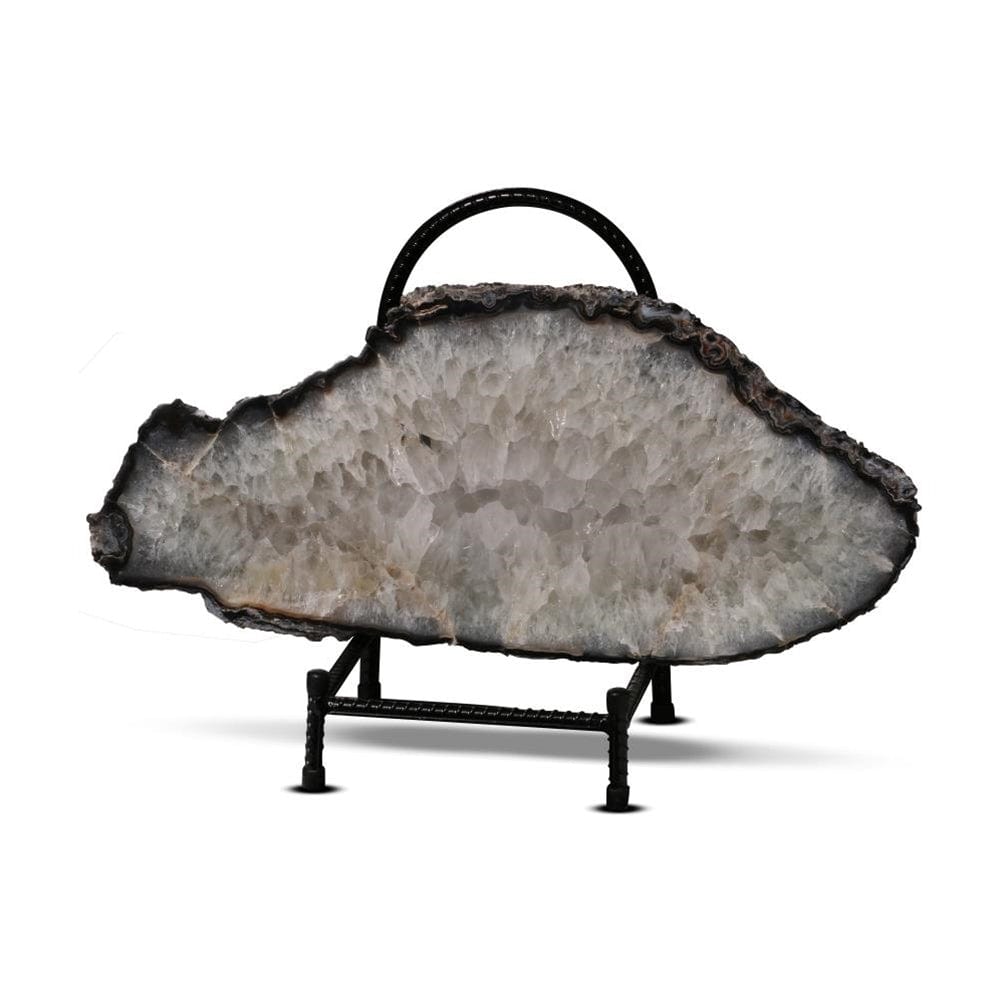 Kalifano Agate BAT1500.005 - Brazilian Agate Slice- 5,140 Grams 19" x 8.5" BAT1500.005