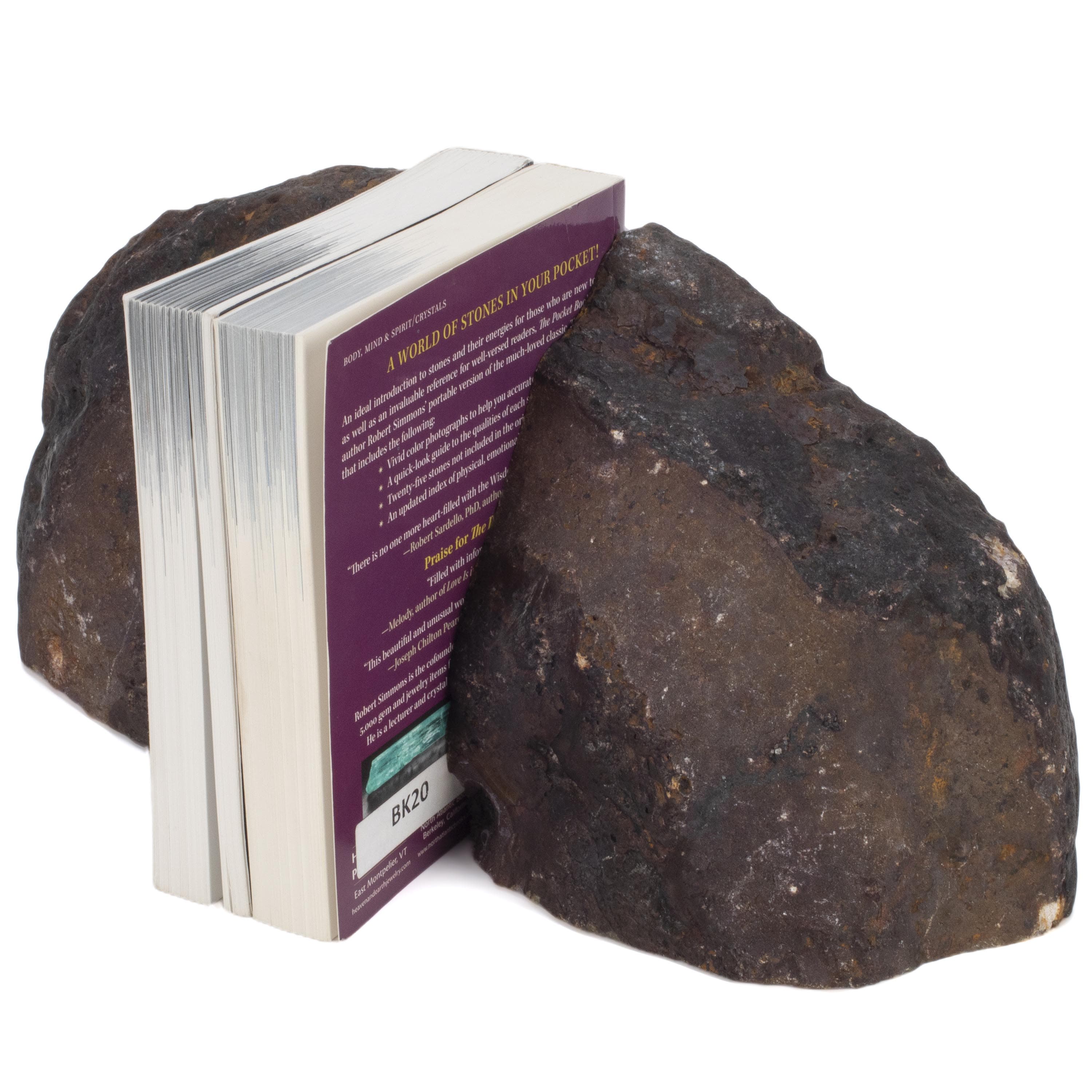 KALIFANO Agate Large Purple Agate Geode Bookend Set BAB400-PE