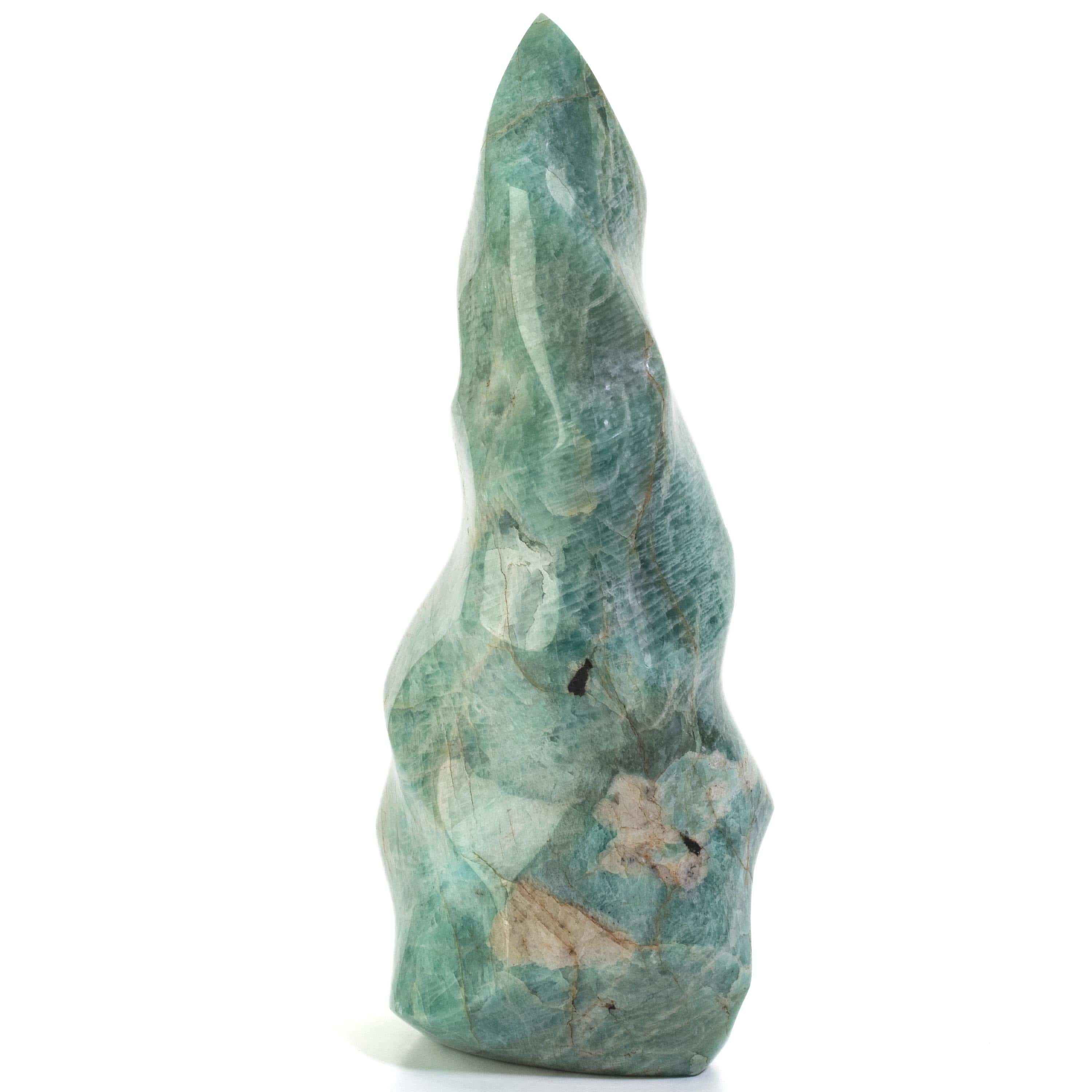 Kalifano AMAZONITE Amazonite Twist Flame - 10" / 3,100g CBF2000-AZ