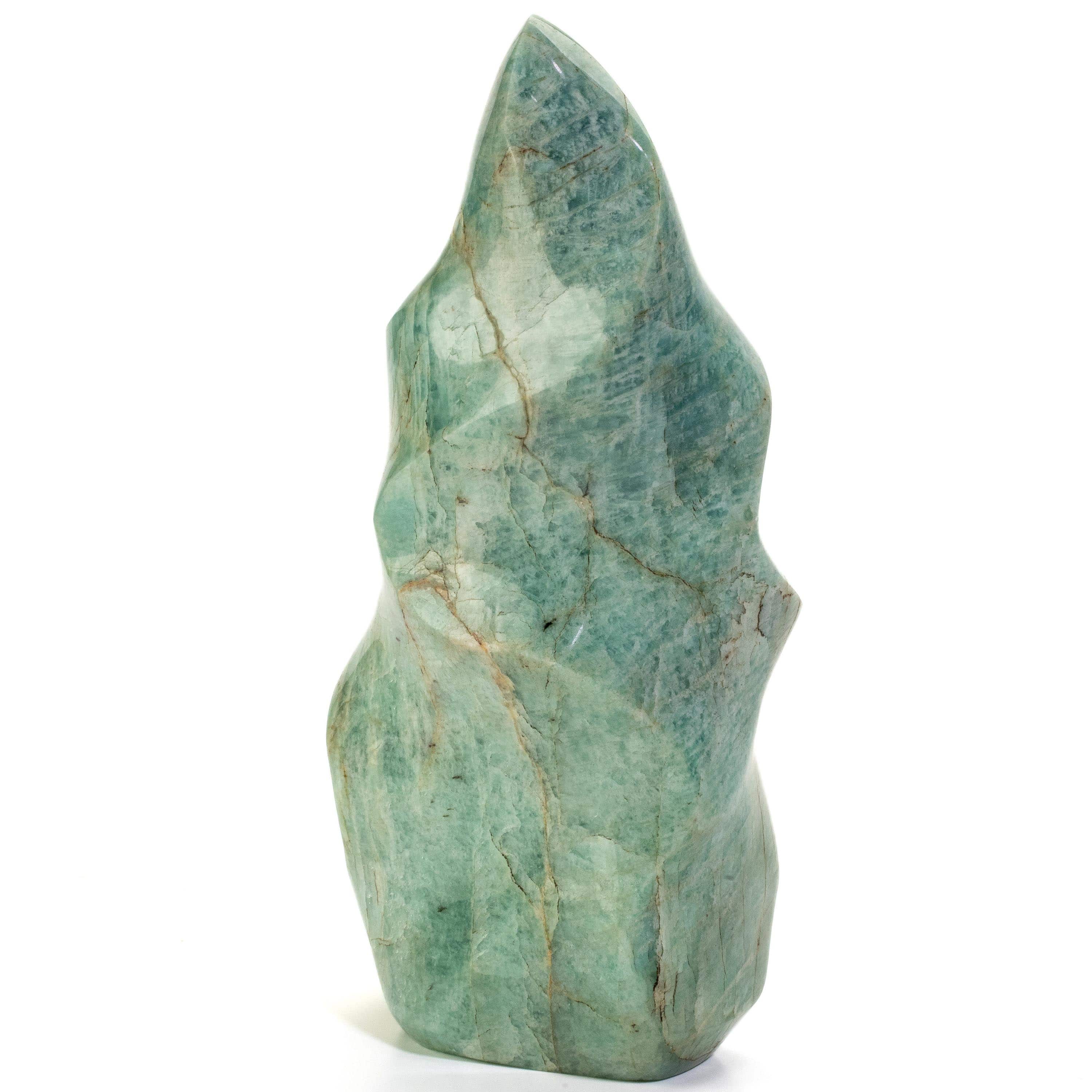 Kalifano AMAZONITE Amazonite Twist Flame - 7" / 1,275g CBF800-AZ