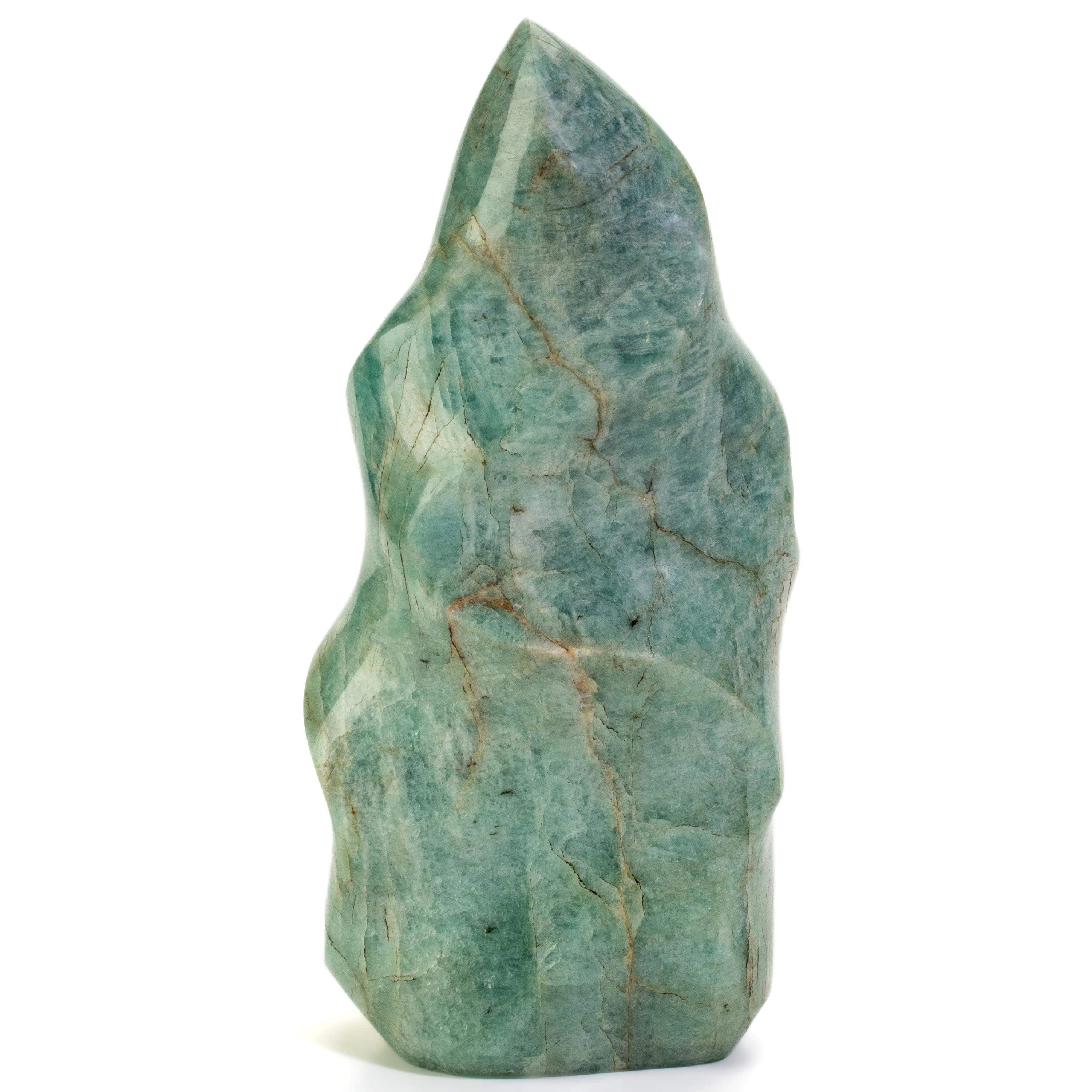 Kalifano AMAZONITE Amazonite Twist Flame - 7" / 1,275g CBF800-AZ