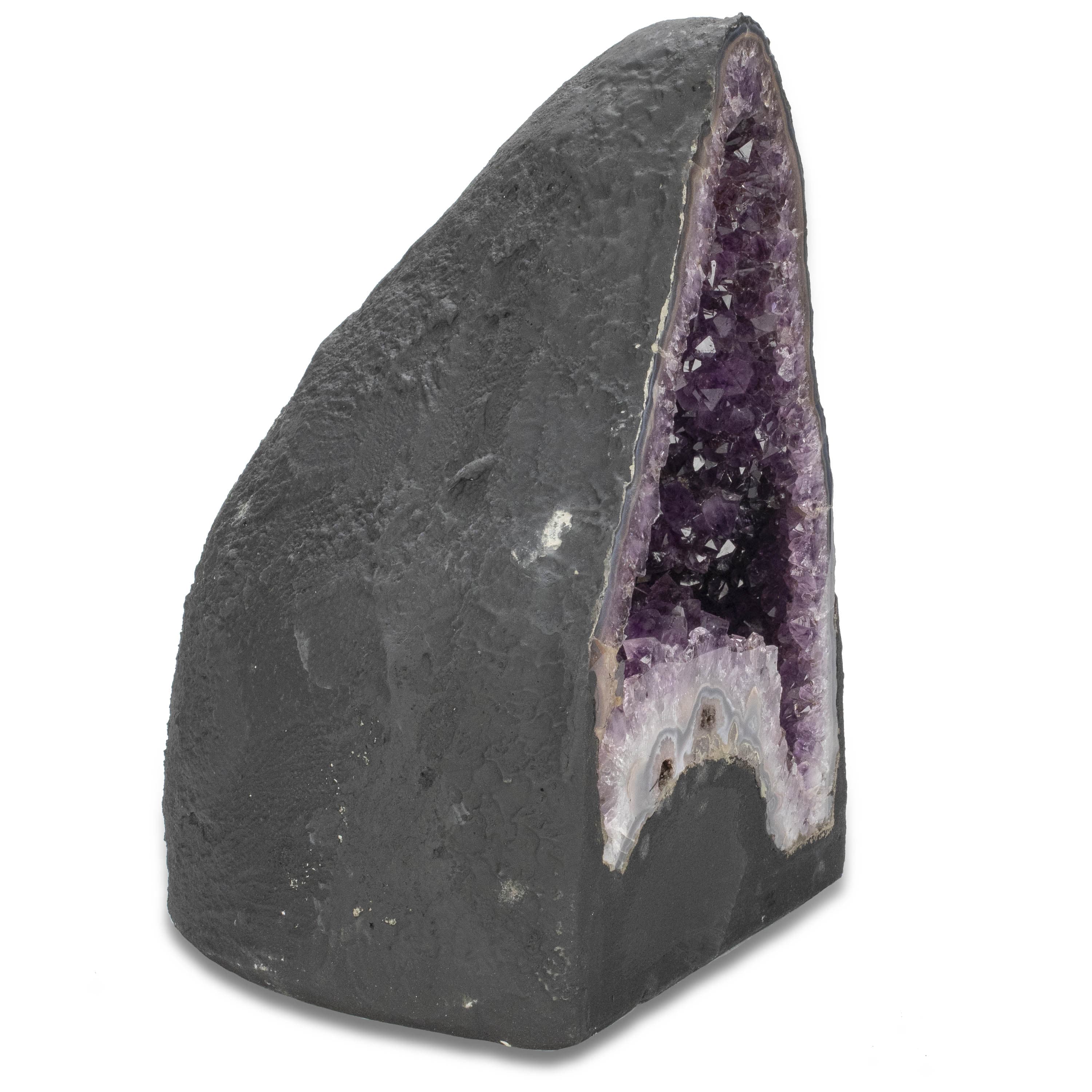Kalifano Amethyst Amethyst Geode Cathedral - 14" / 40 lbs BAG6400.002