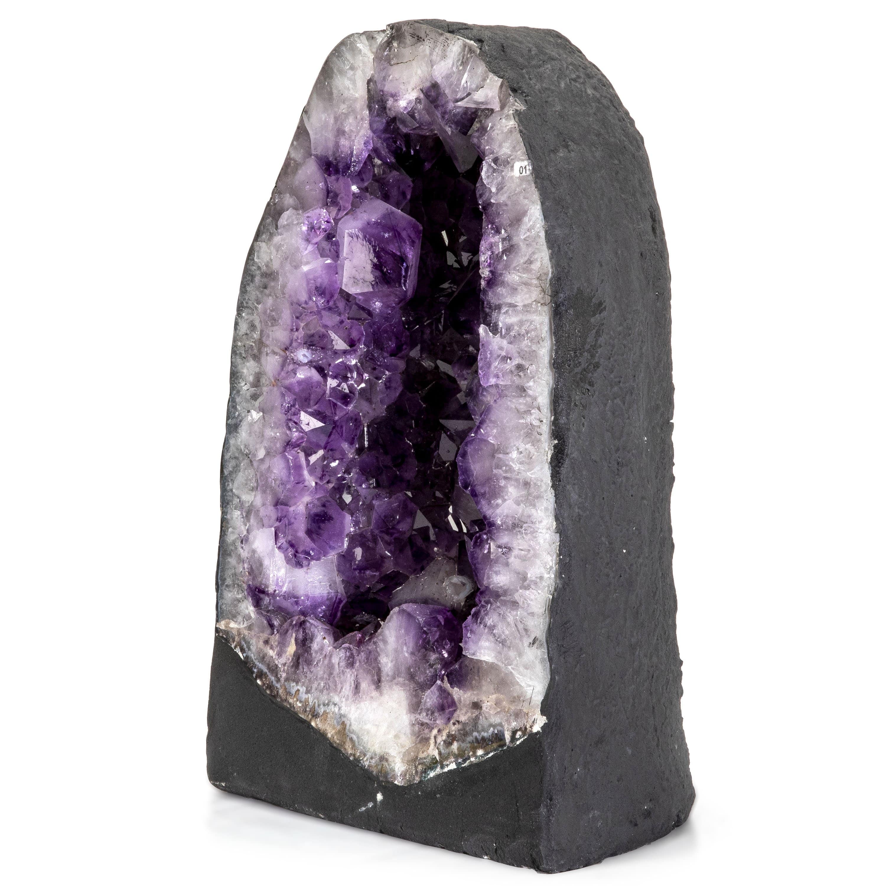 Kalifano Amethyst Natural Brazilian Amethyst Crystal Geode Cathedral - 16.5 in / 58 lbs BAG7200.002