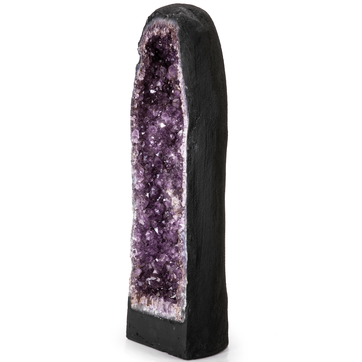 Kalifano Amethyst Natural Brazilian Amethyst Crystal Geode Cathedral - 25 in / 42 lbs BAG5800.001