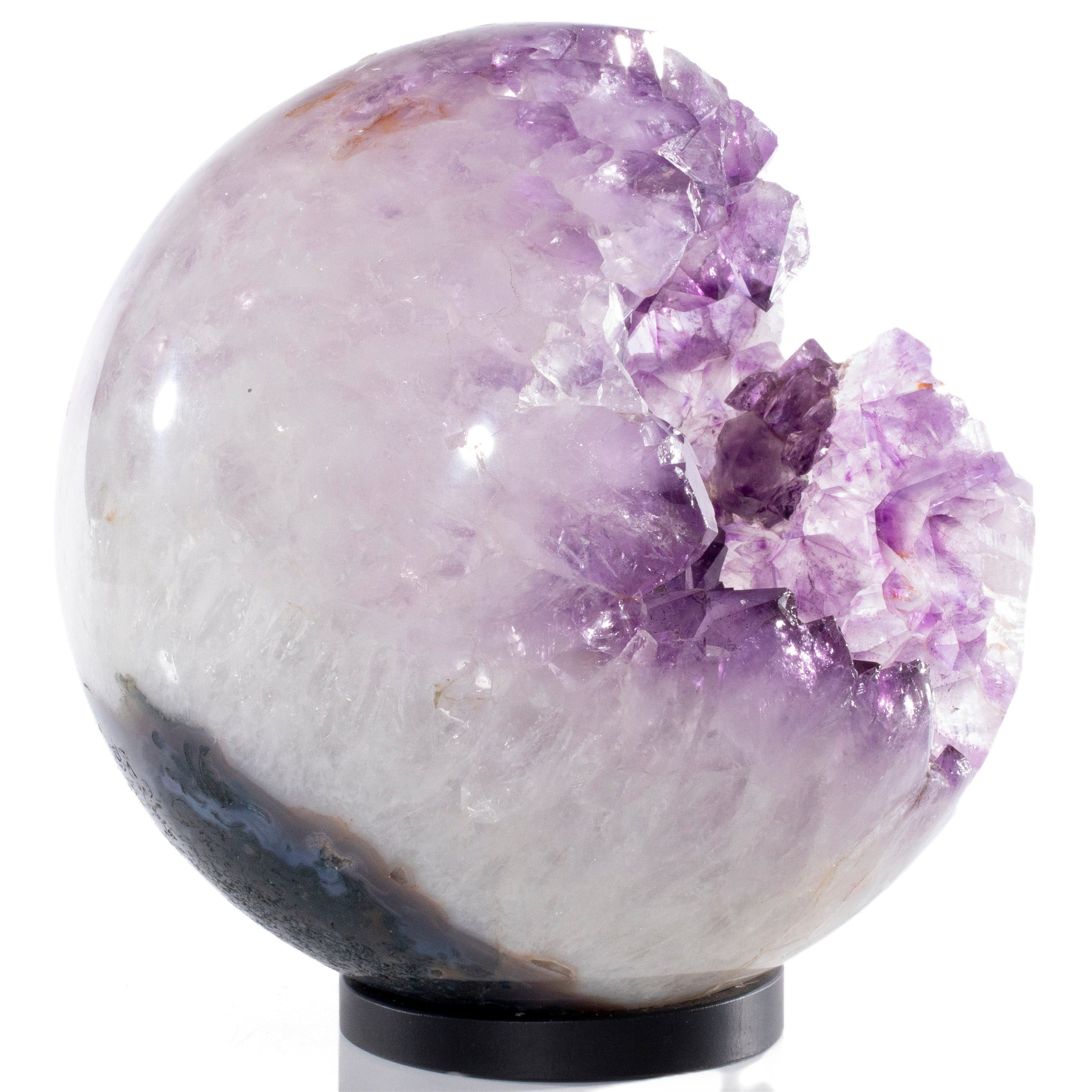 Kalifano Amethyst Natural Brazilian Amethyst Sphere Carving SPHERE14000-AM
