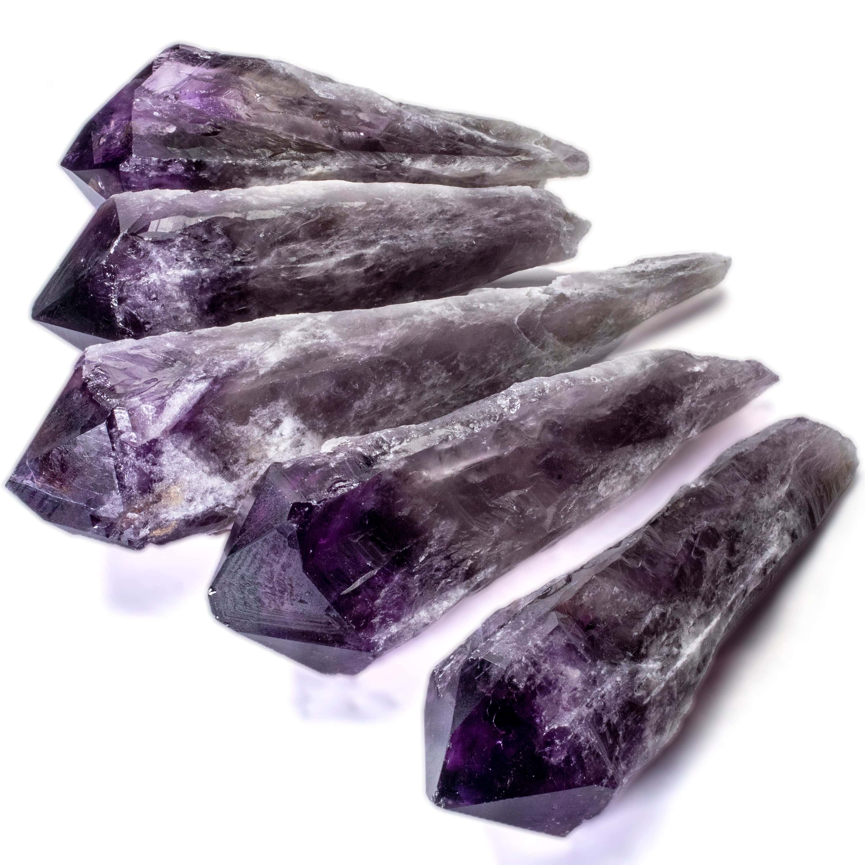 Kalifano Amethyst Natural Elestial Amethyst Point - 10 in. / 2.4 lbs ALW1200