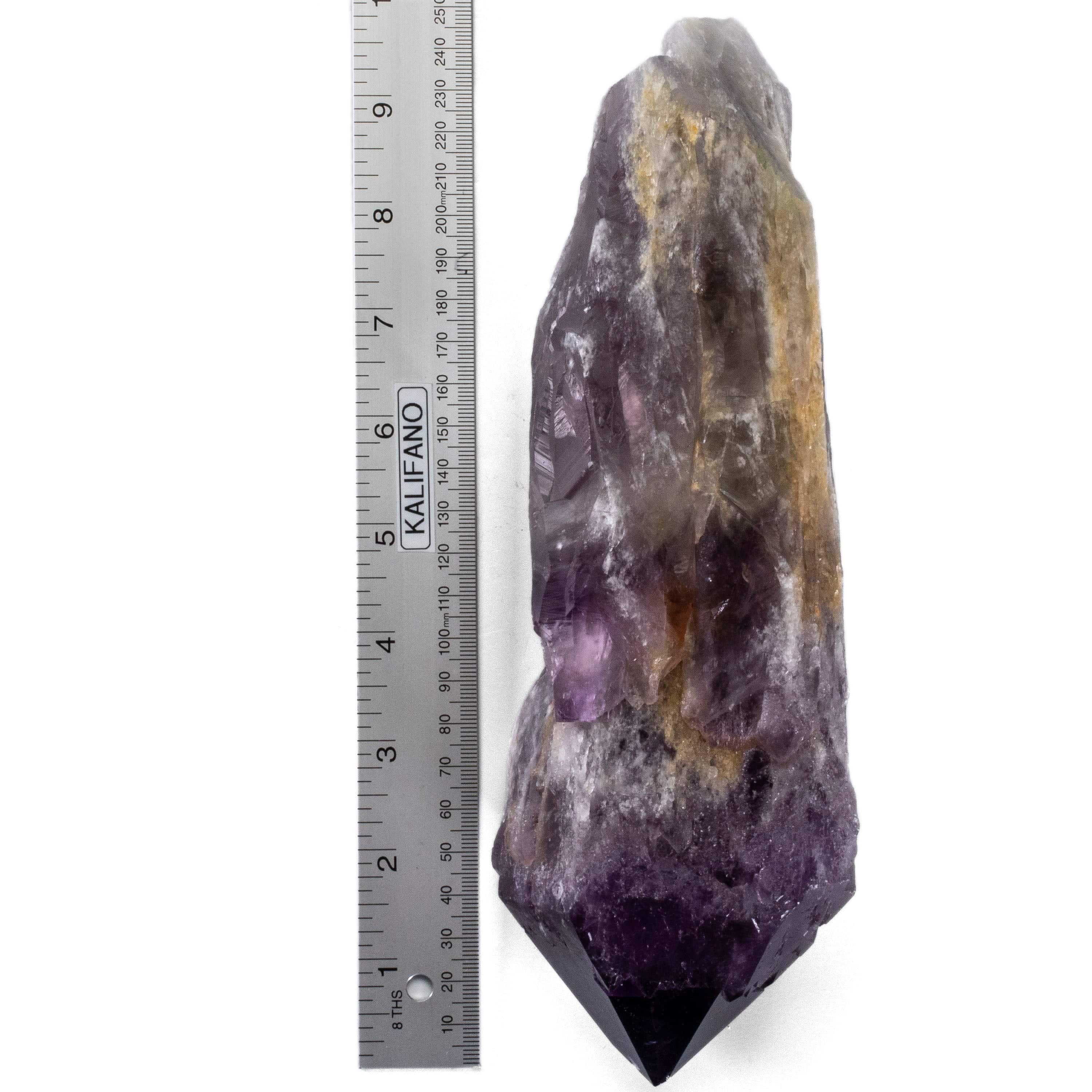 Kalifano Amethyst Natural Elestial Amethyst Point - 10 in. / 3.8 lbs ALW1800