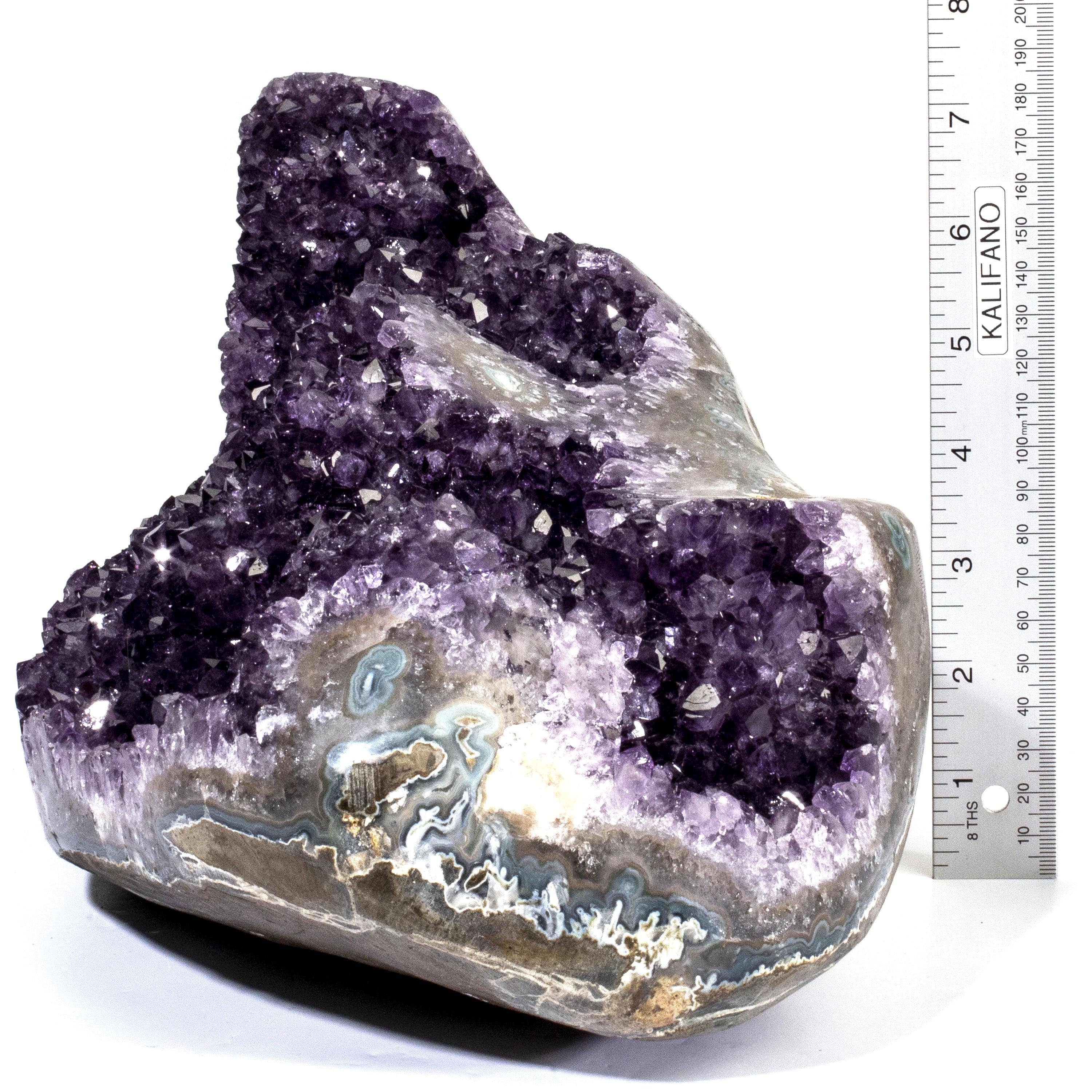 Kalifano Amethyst Uruguayan Amethyst Geode - 23.8 lbs / 8 in. UAG6000.006