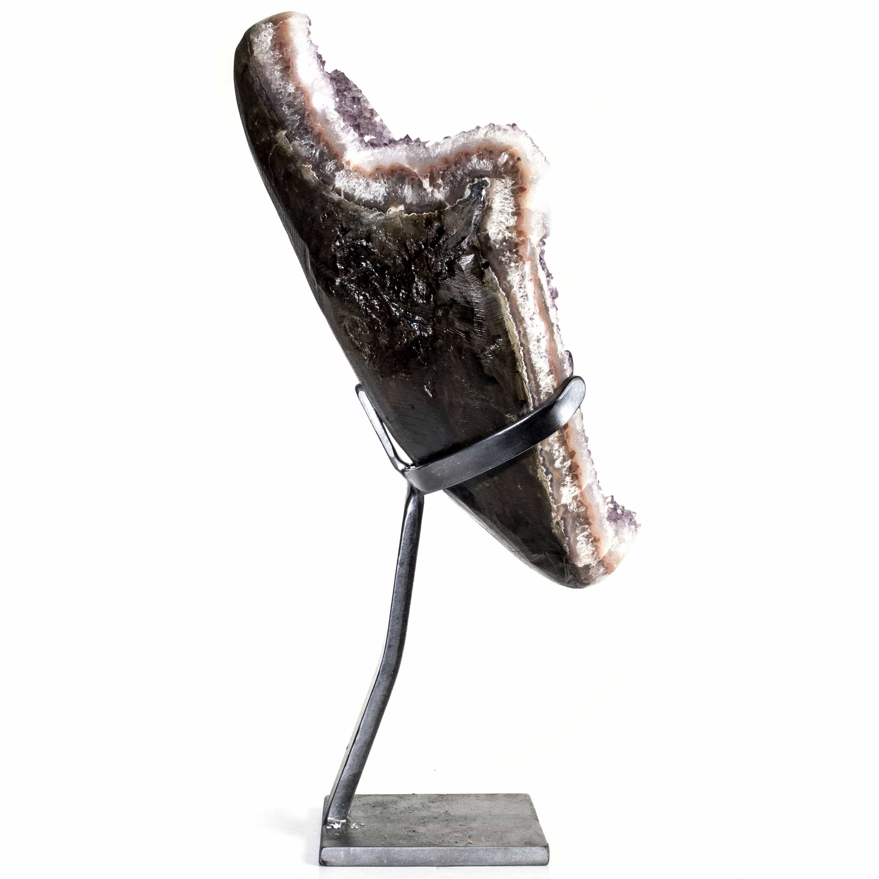 Kalifano Amethyst Uruguayan Amethyst Geode on Custom Stand - 36.2 lbs / 22 in. UAG7400.001