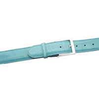 KA40-TIF - KALIFANO American Alligator 40 mm Belt, Tiffany Blue Main Image