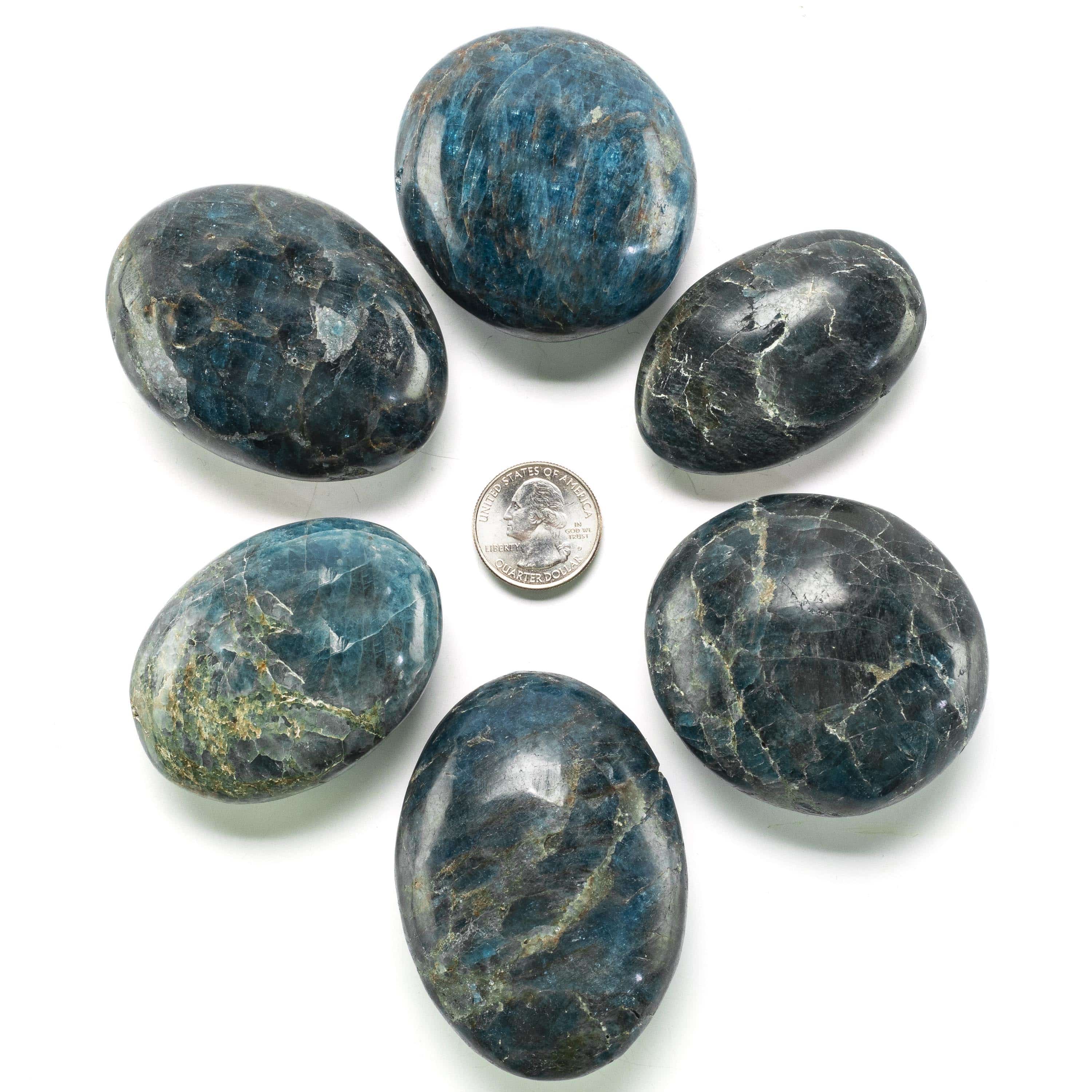 Blue Apatite Palm Stone