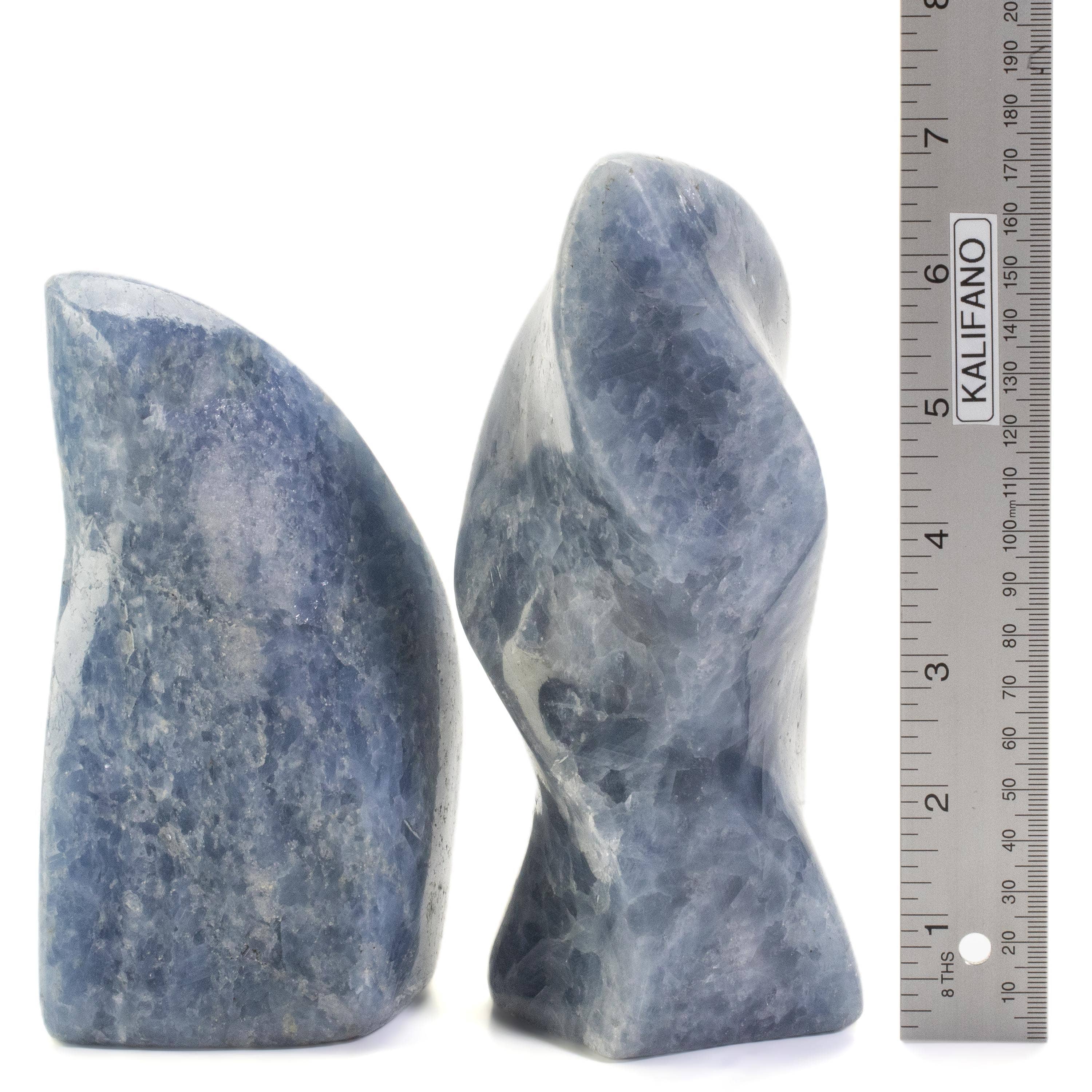 Kalifano Blue Calcite Blue Calcite Twist Flame - 6" / 1,275g CBF800-BC