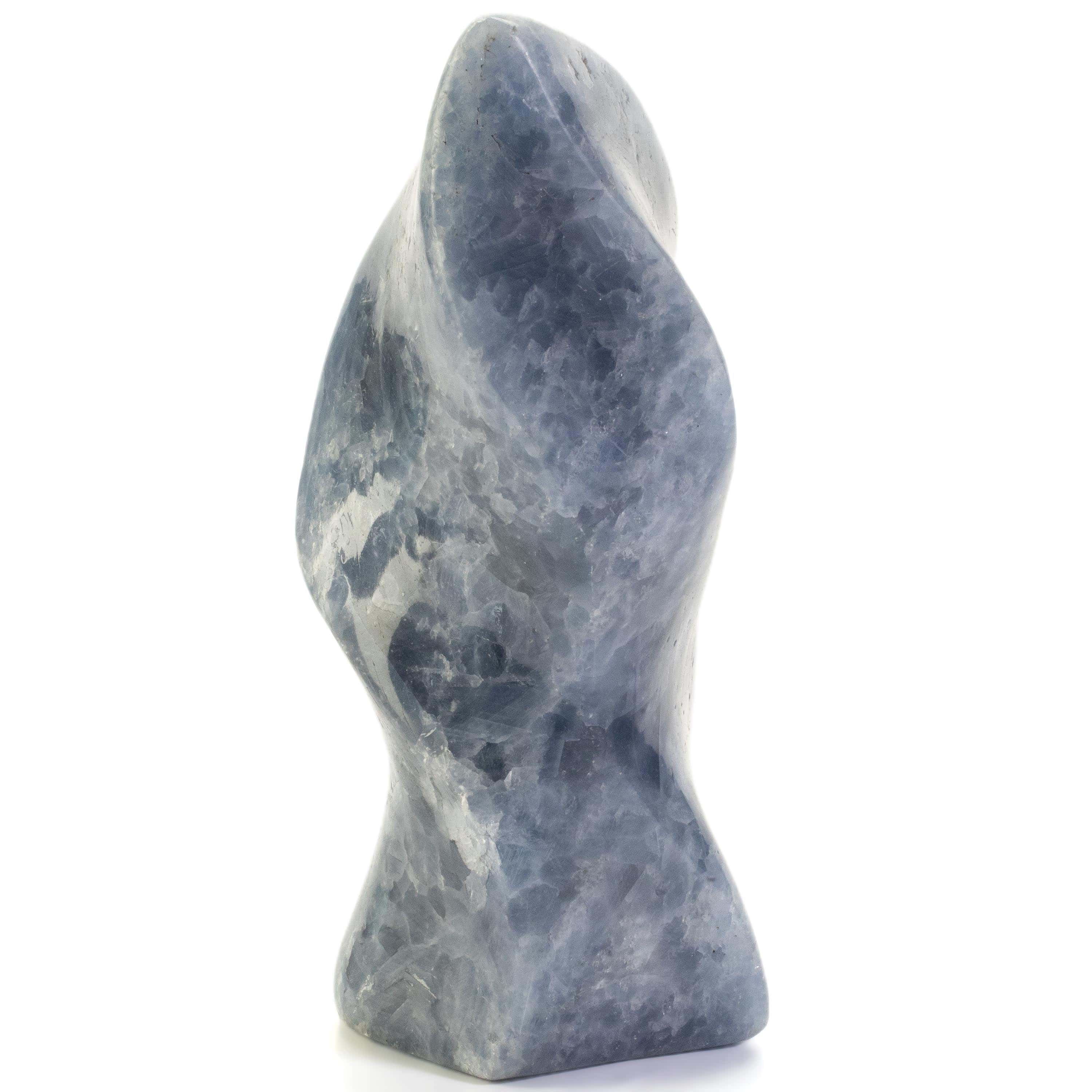 Kalifano Blue Calcite Blue Calcite Twist Flame - 6" / 1,275g CBF800-BC