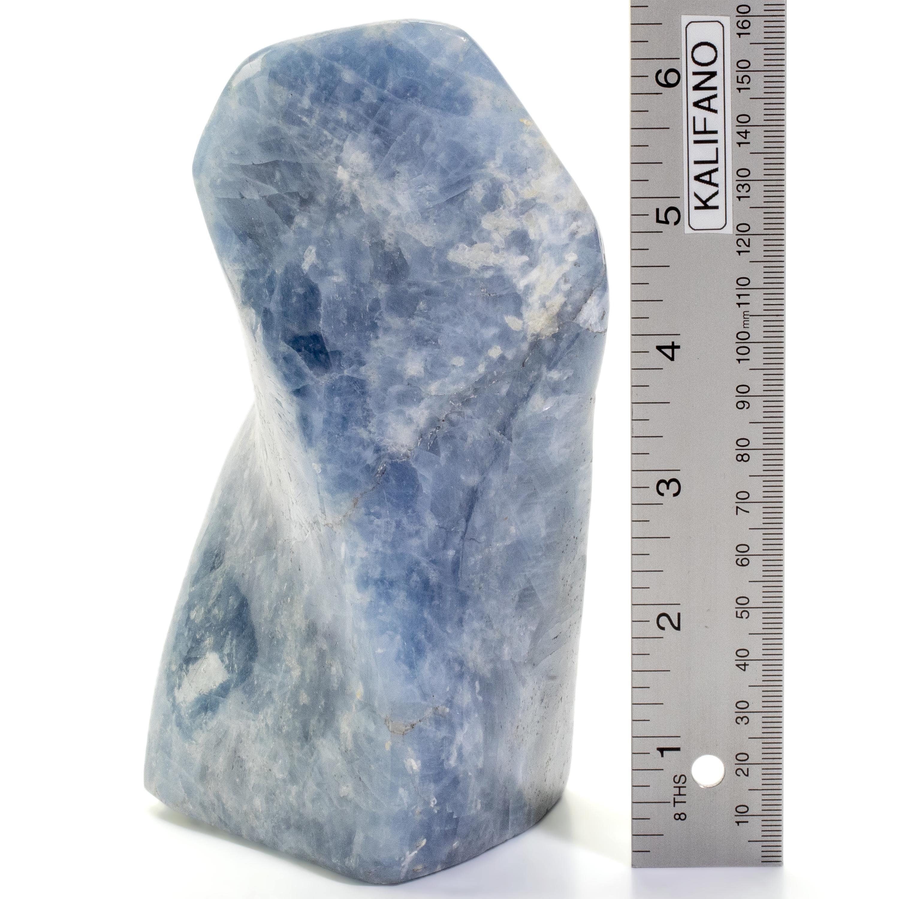 Kalifano Blue Calcite Blue Calcite Twist Flame - 6.5" / 1,800g CBF1200-BC