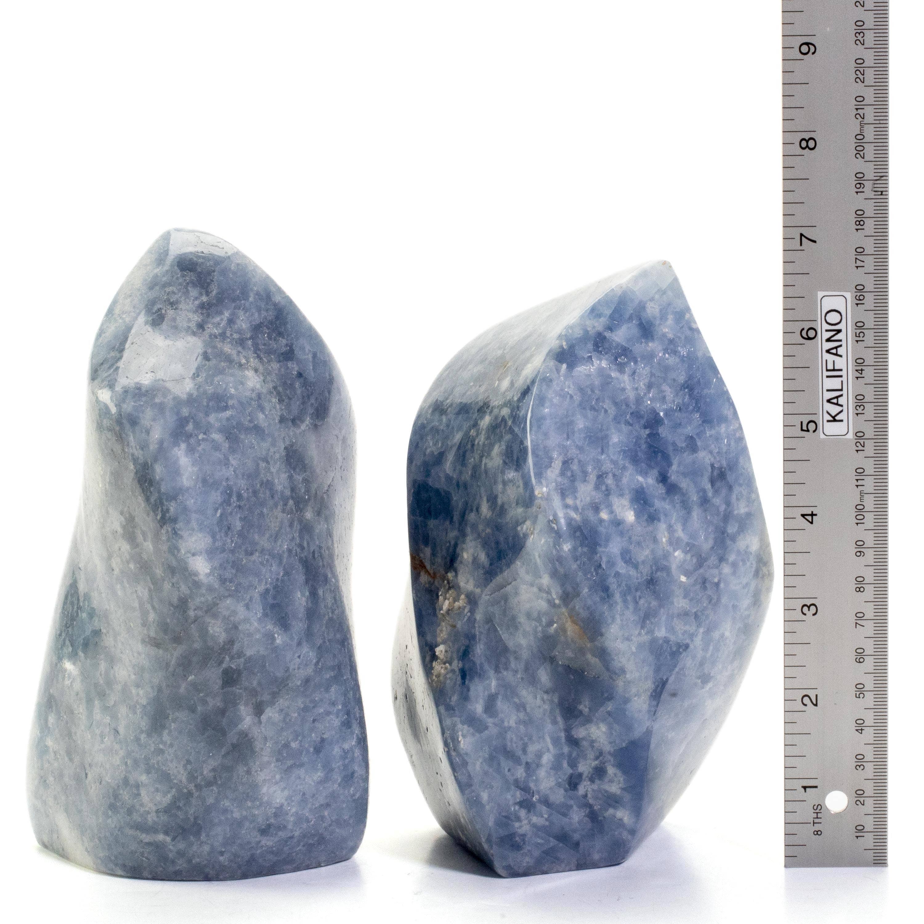 Kalifano Blue Calcite Blue Calcite Twist Flame - 7" / 2,400g CBF1600-BC
