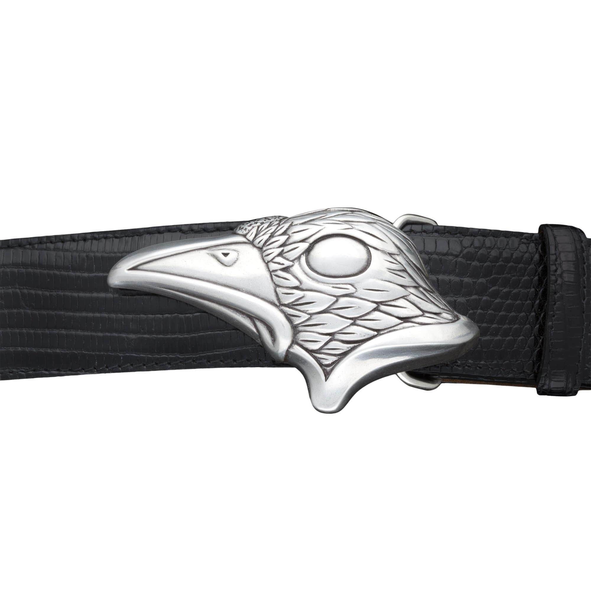 Kalifano Buckles KB40-10657AS - Kalifano Buckle 40mm Raven- Antique Silver KB40-10657AS