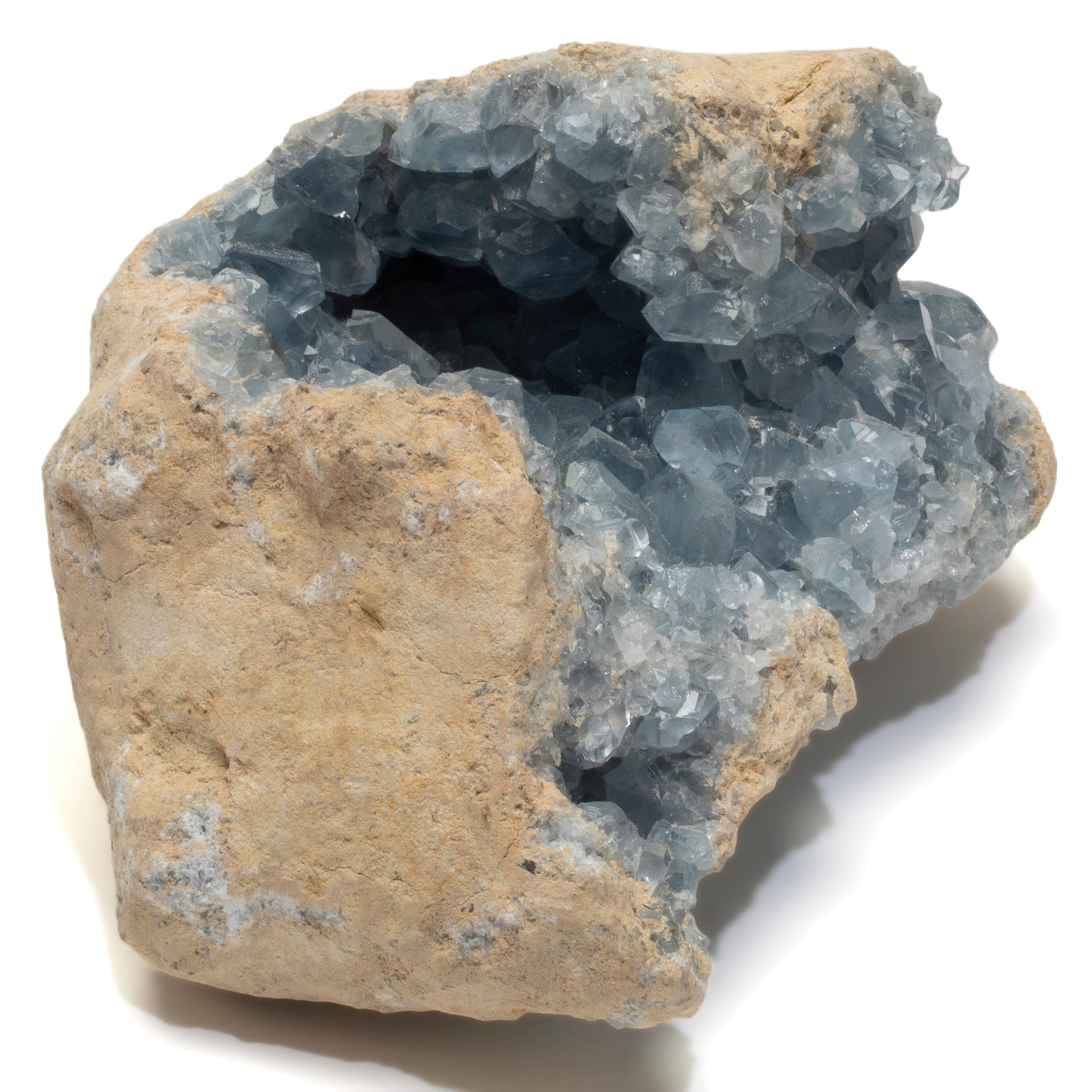 Kalifano Celestite Natural Celestite Crystal Cluster Geode from Madagascar - 10.5 in. CG2000.004