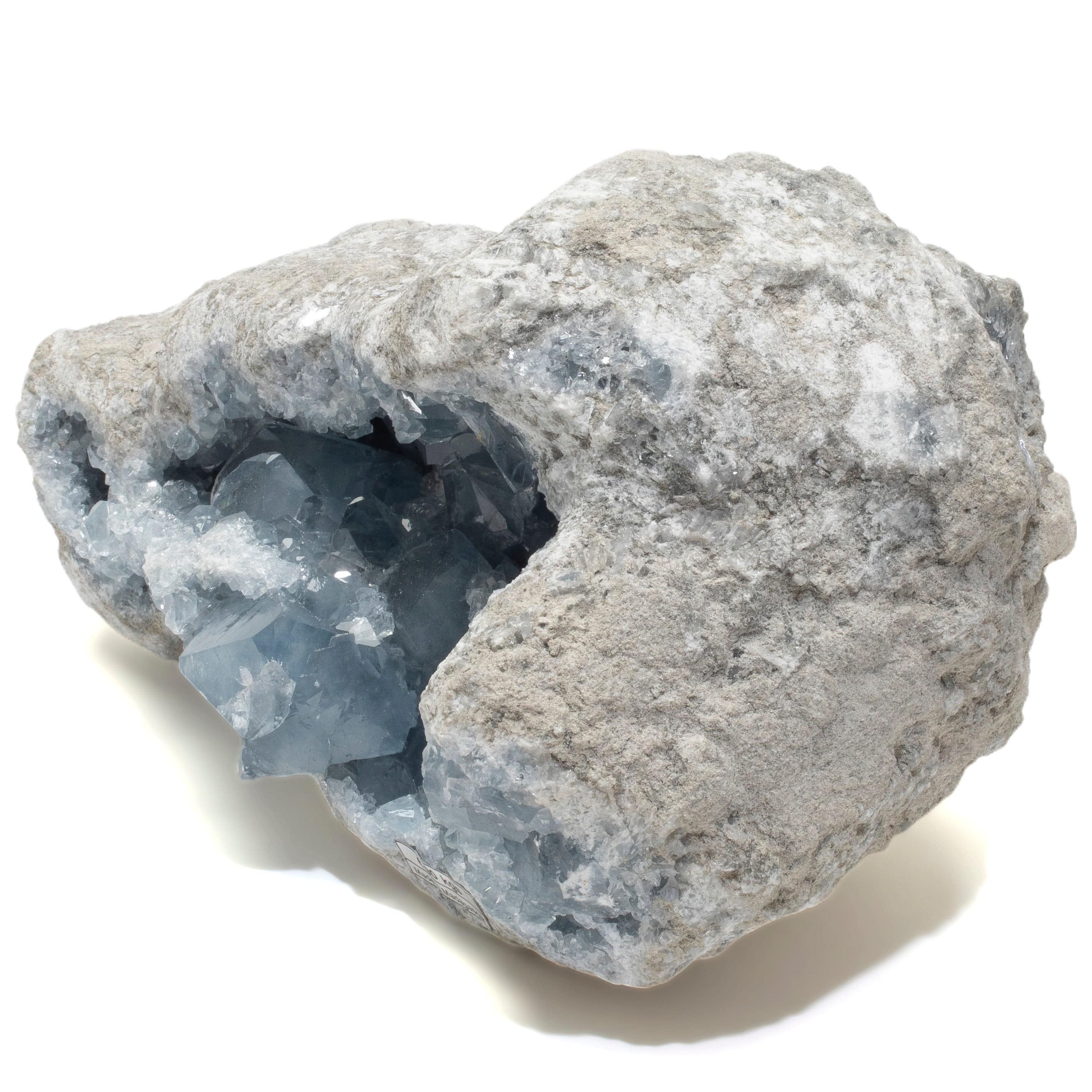 Kalifano Celestite Natural Celestite Crystal Cluster Geode from Madagascar - 9 in. CG2500.002