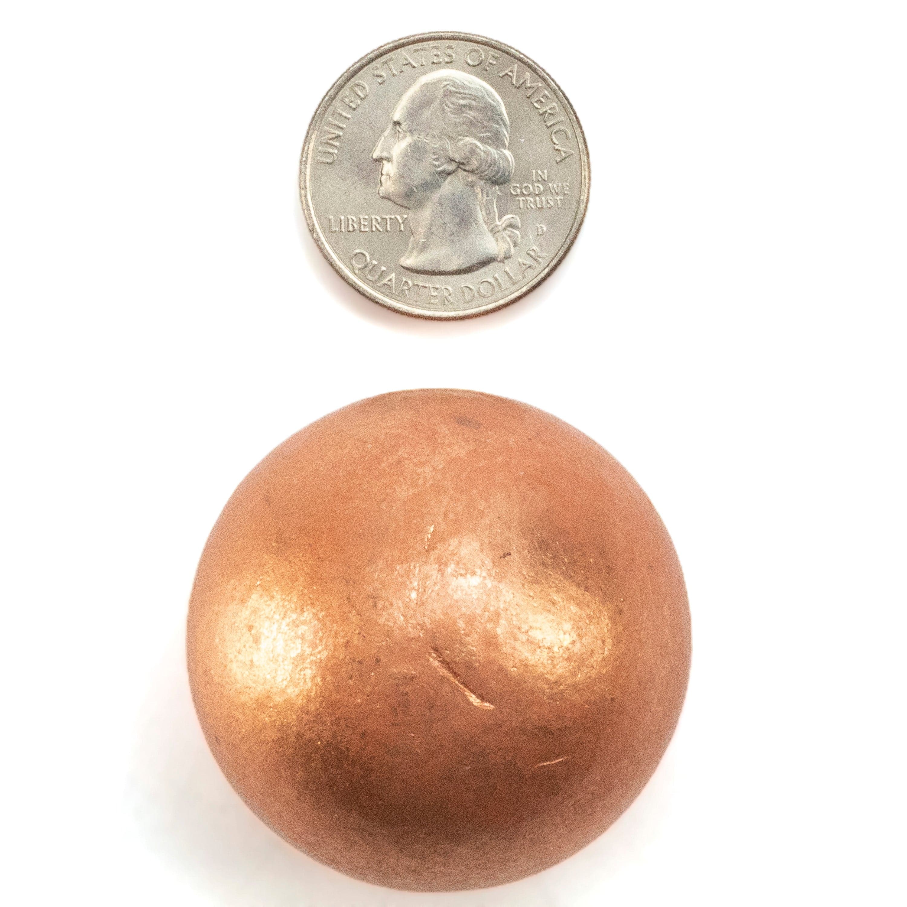 Kalifano Copper Copper Sphere 1.5" / 285 grams SP160-CPR