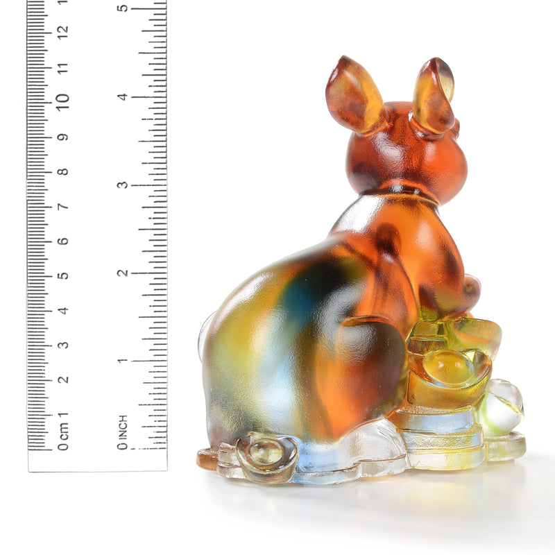 Kalifano Crystal Carving Clever Rat Crystal Carving - A Symbol of Adaptability and Resourcefulness CRZ210-RAT