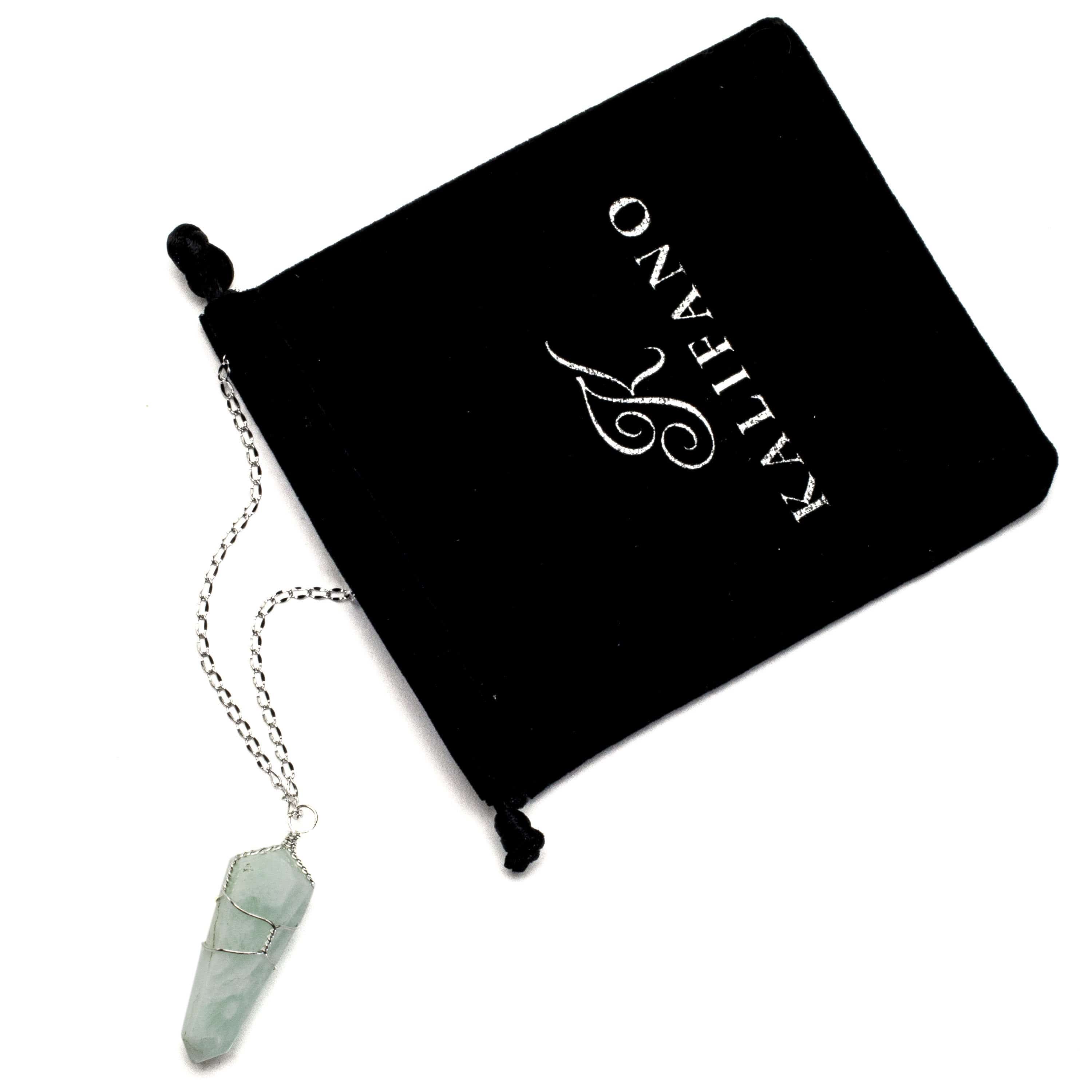 Kalifano Crystal Jewelry Amazonite Point Healing Stone Pendant CJ20-AZ