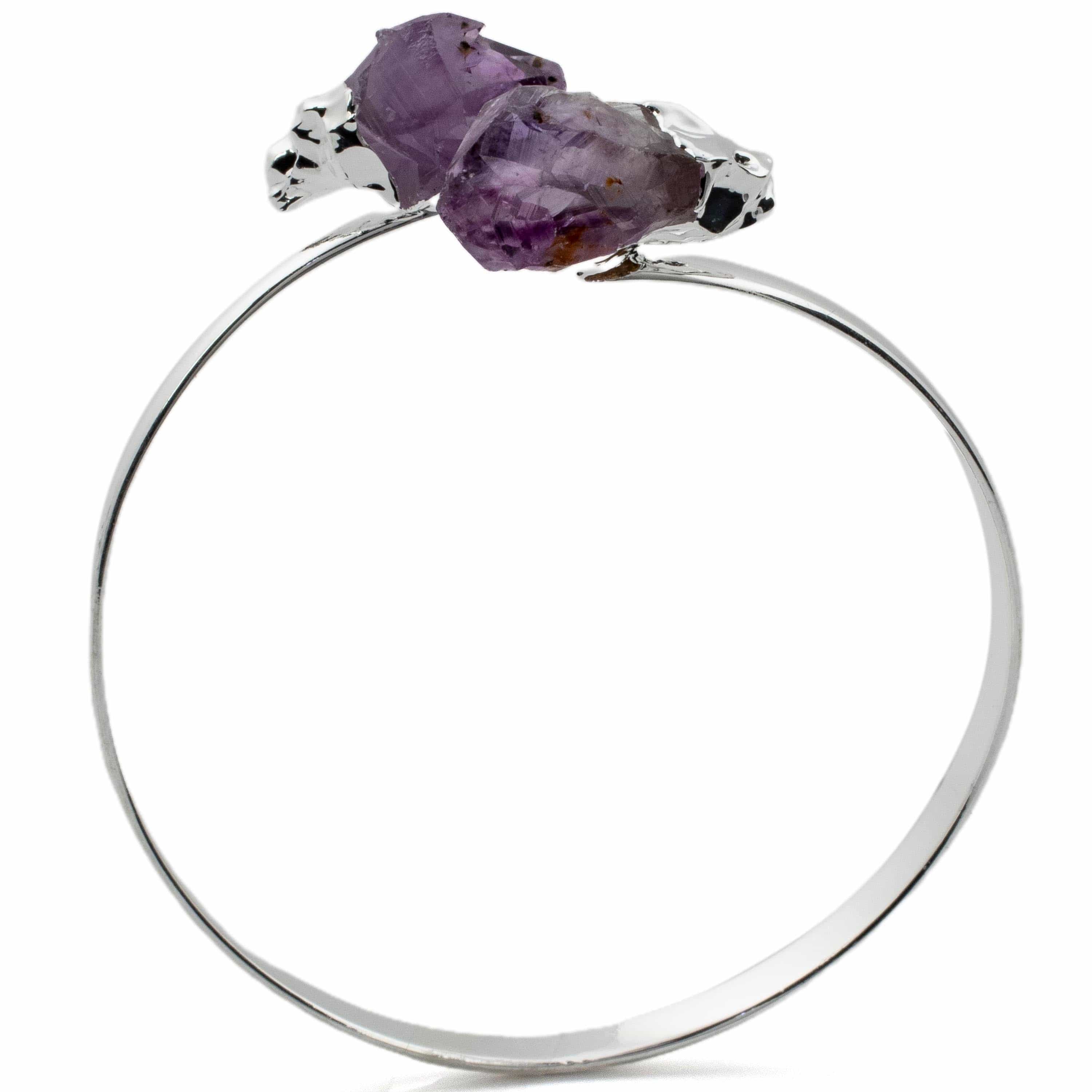 Kalifano Crystal Jewelry Amethyst Point Bracelet CJB-1016-AM
