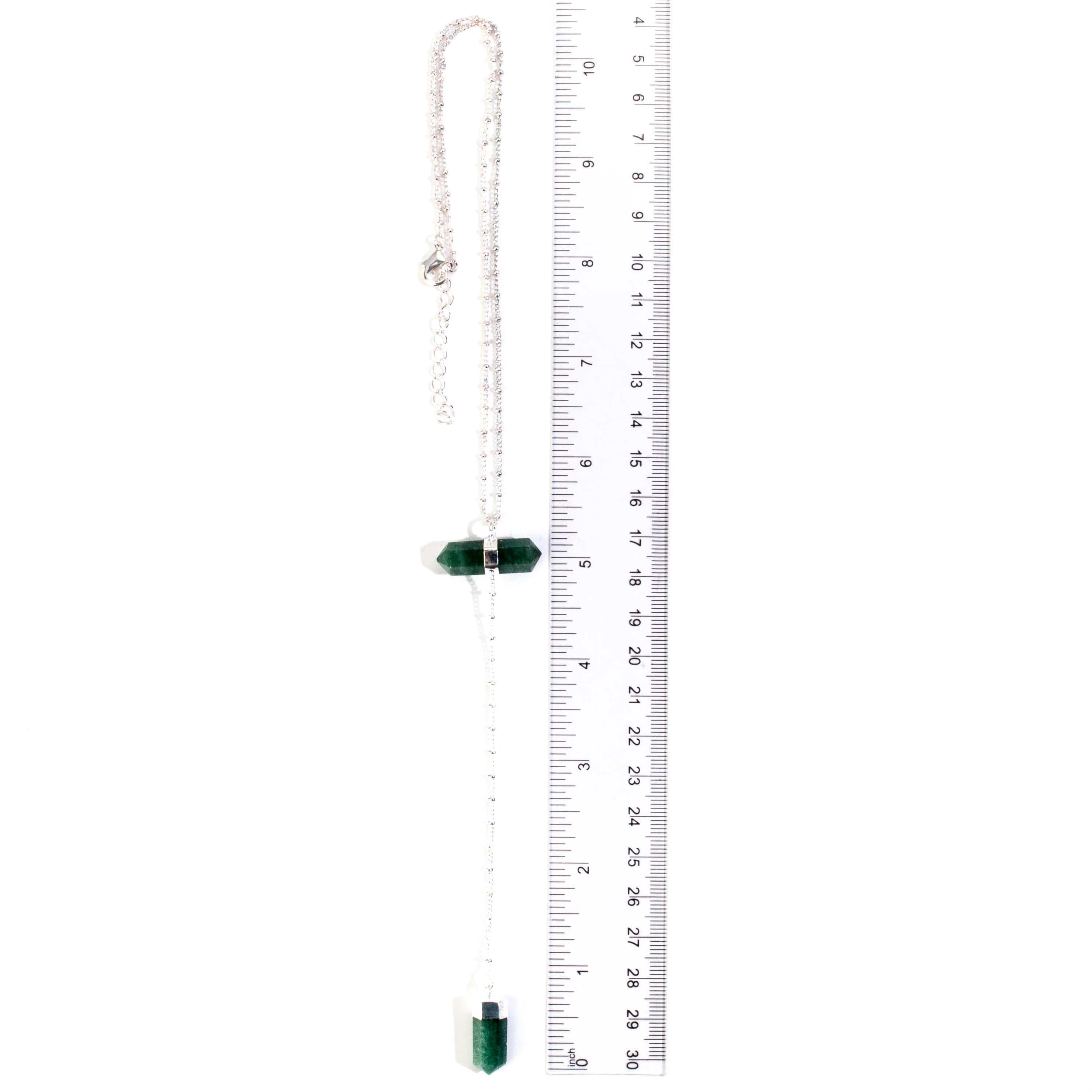 Kalifano Crystal Jewelry Aventurine Double Point Necklace CJN-2032-AV
