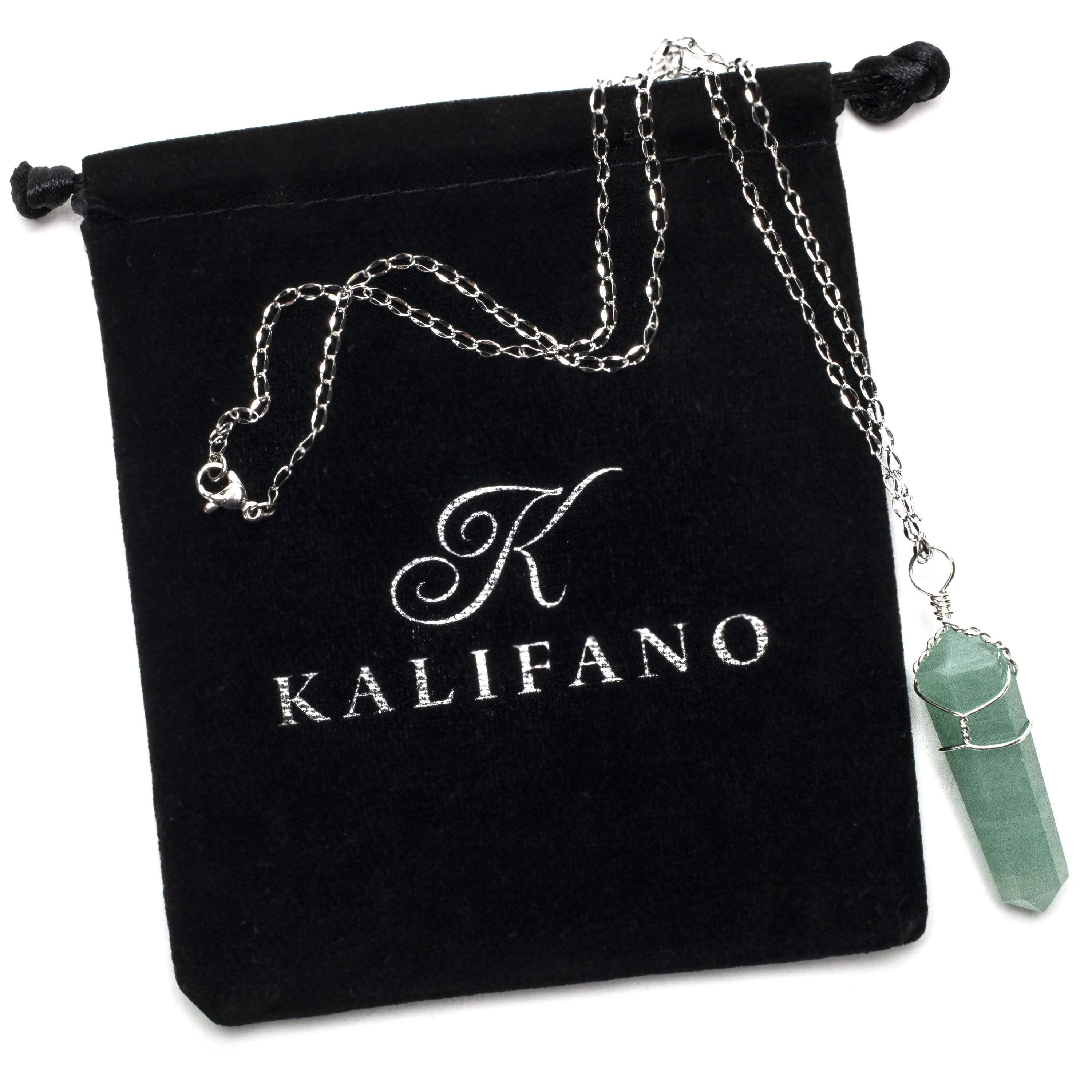 Kalifano Crystal Jewelry Aventurine Point Healing Stone Pendant CJ20-AV