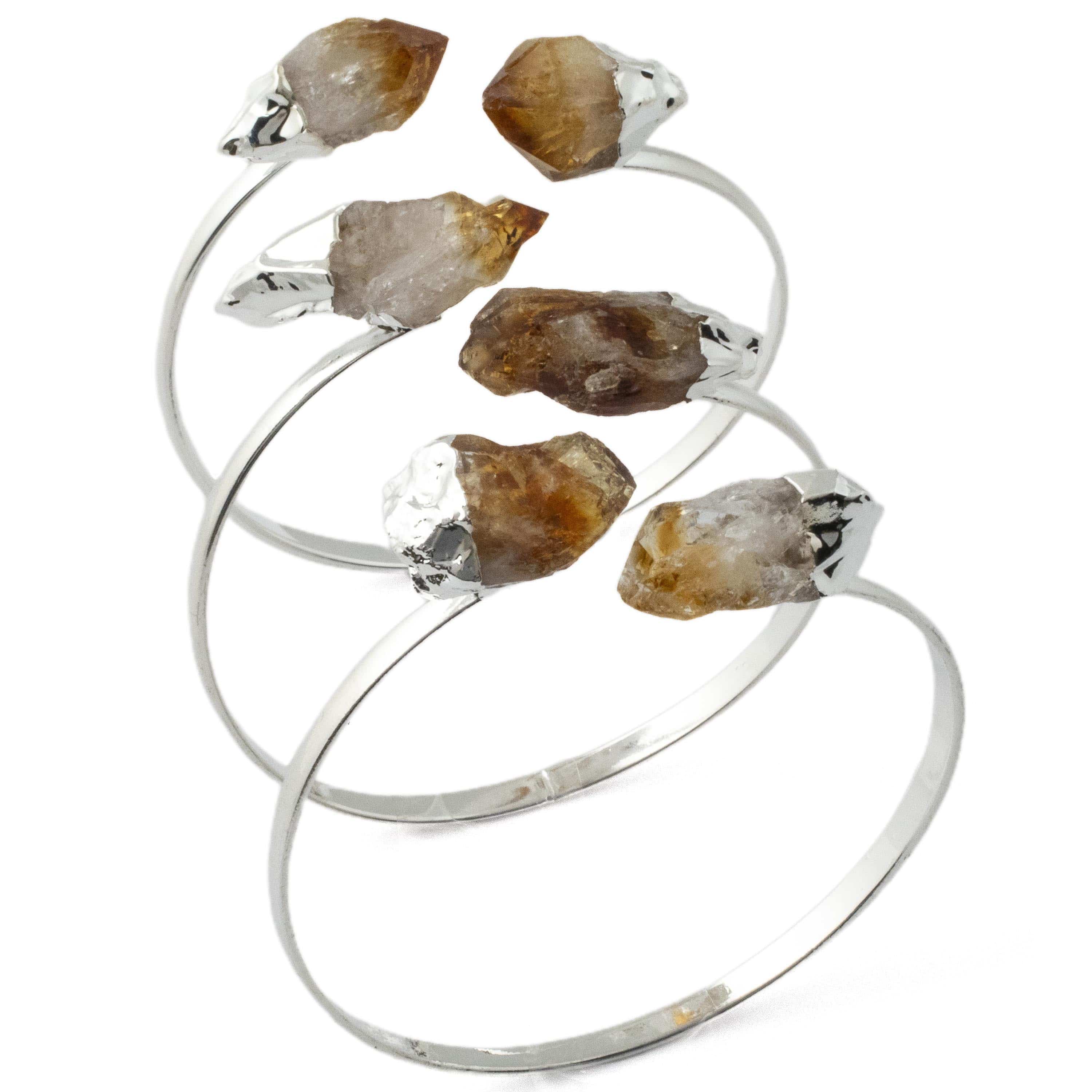 Kalifano Crystal Jewelry Citrine Point Bracelet CJB-1016-CT
