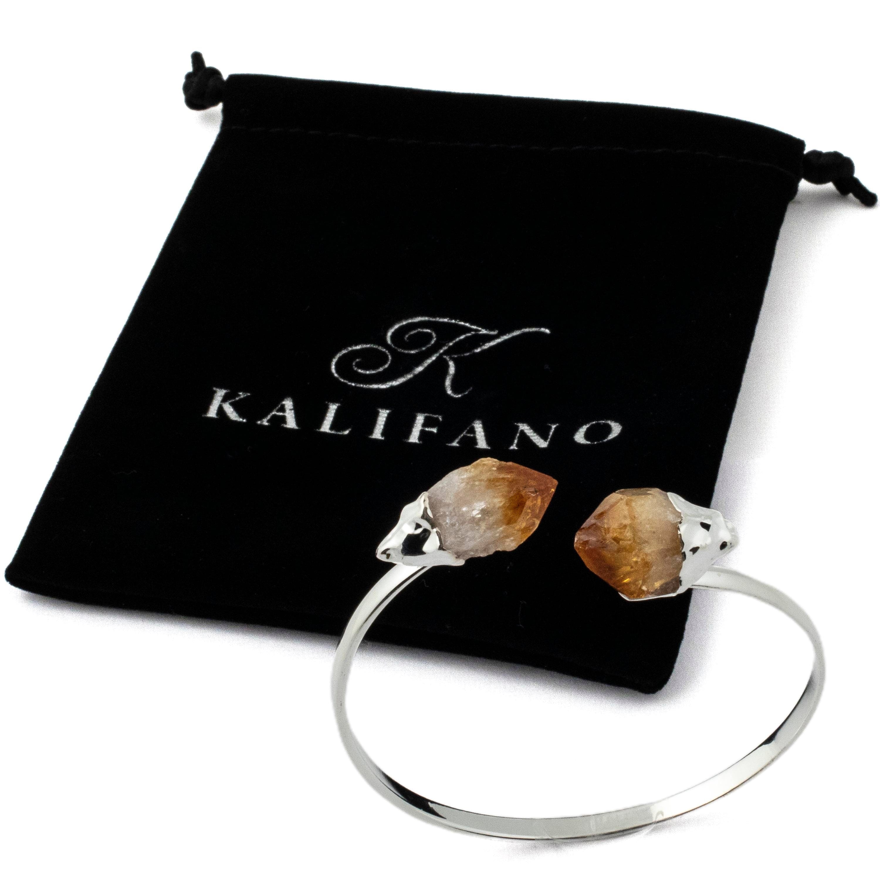 Kalifano Crystal Jewelry Citrine Point Bracelet CJB-1016-CT
