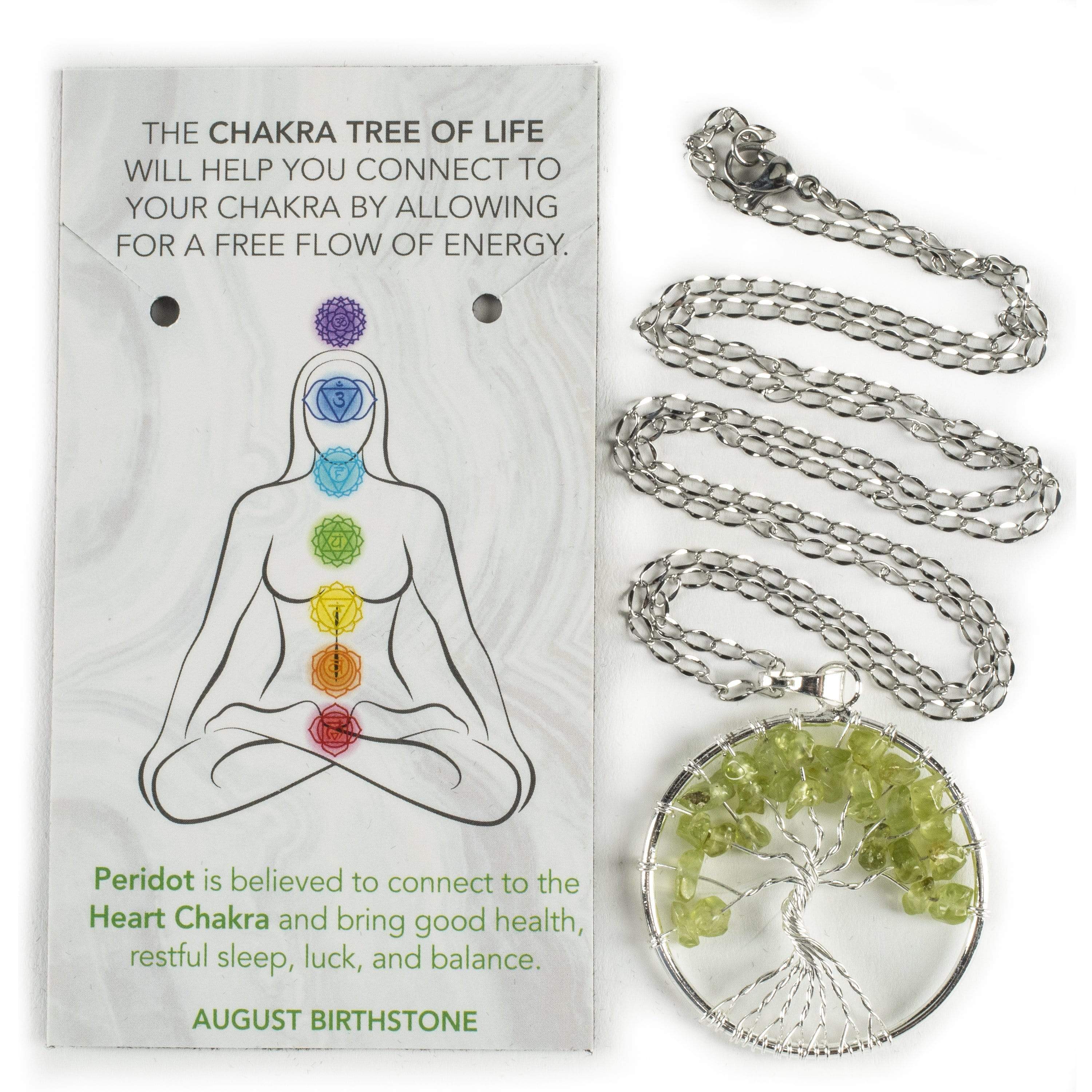 Chakra tree of on sale life pendant meaning