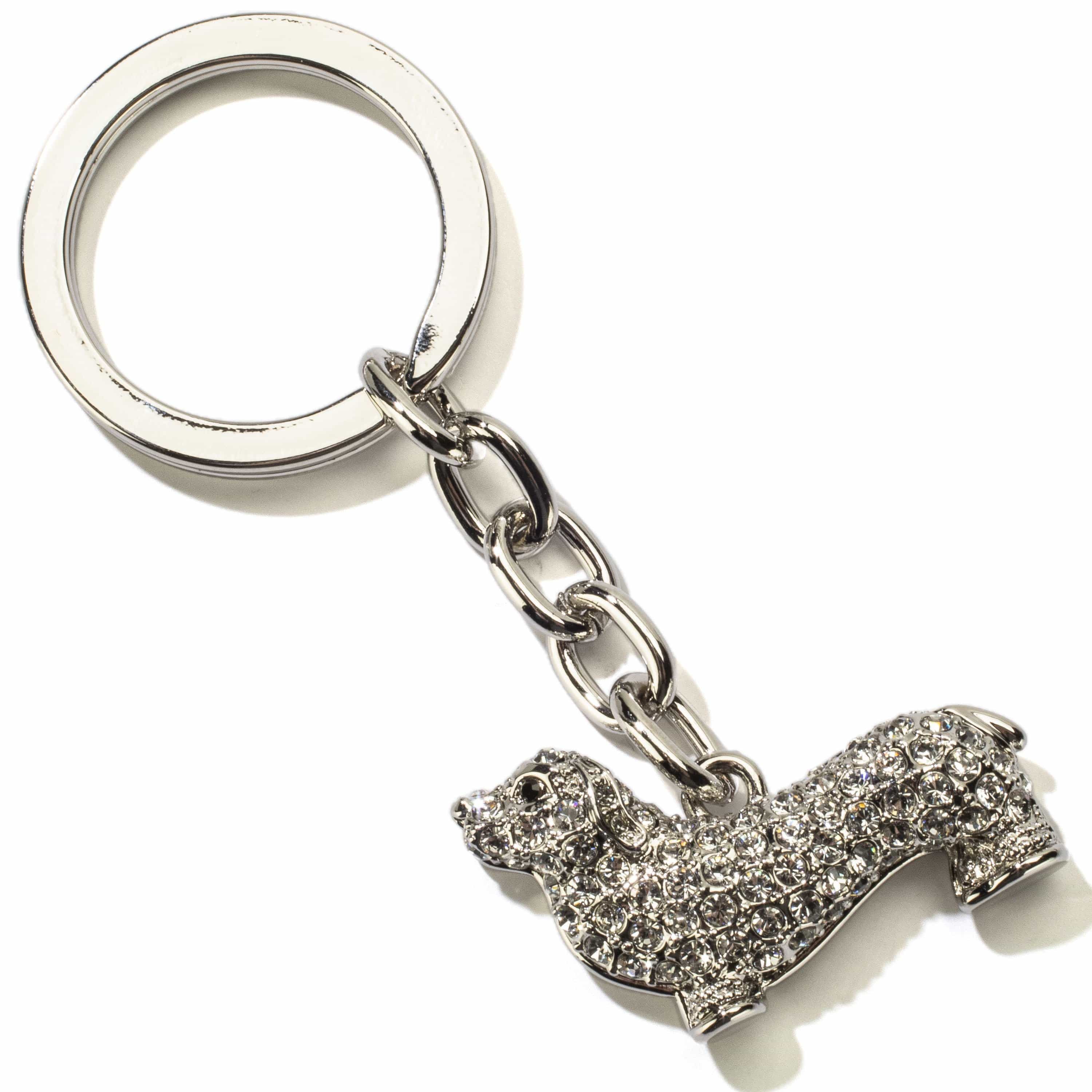 Swarovski dog sale keychain