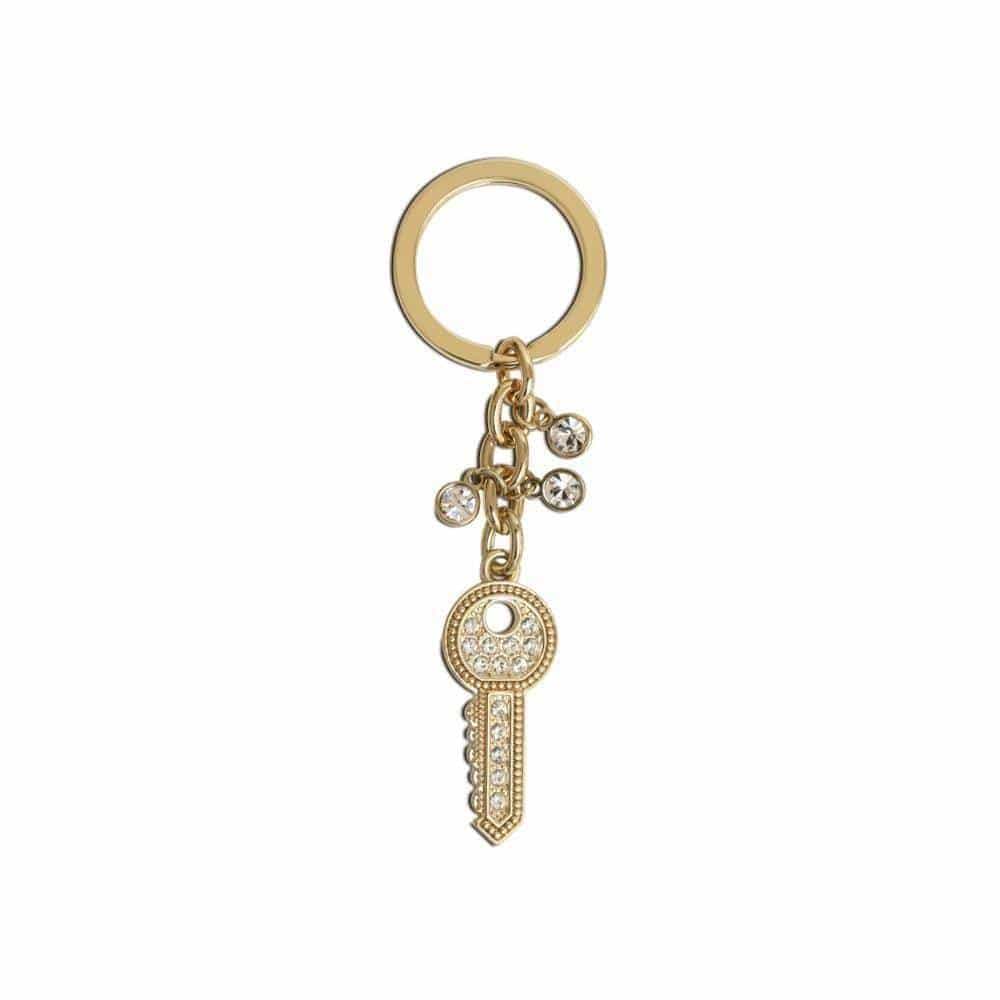 Kalifano Crystal Keychains Gold Key I Keychain made with Swarovski Crystals SKC-161
