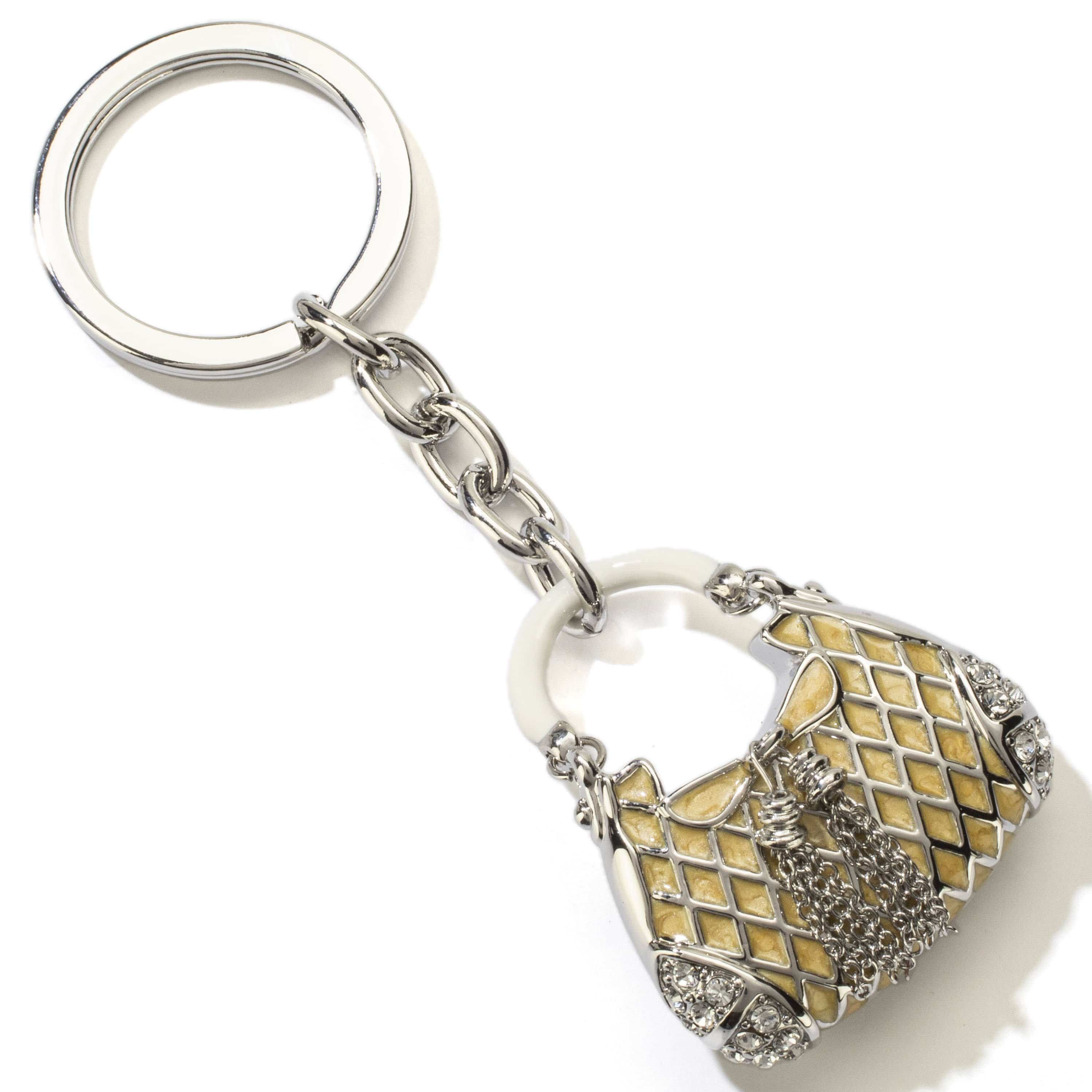 Kalifano Crystal Keychains Purse Keychain made with Swarovski Crystals SKC-055