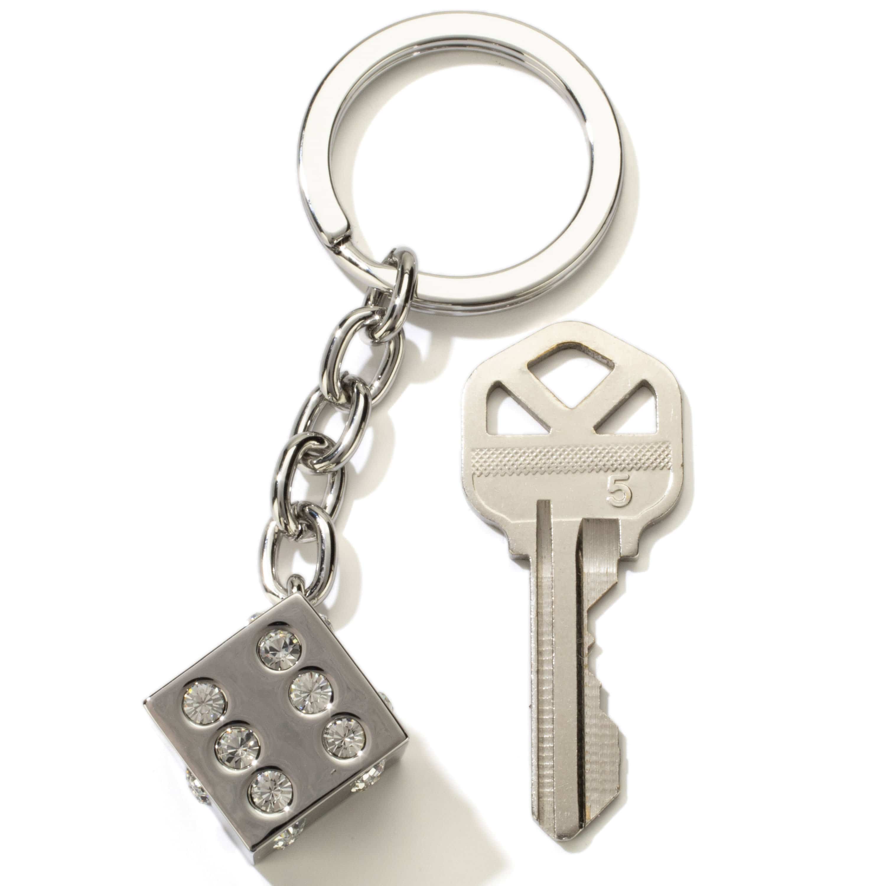Kalifano Crystal Keychains Rose Slipper Keychain made with Swarovski Crystals SKC-077
