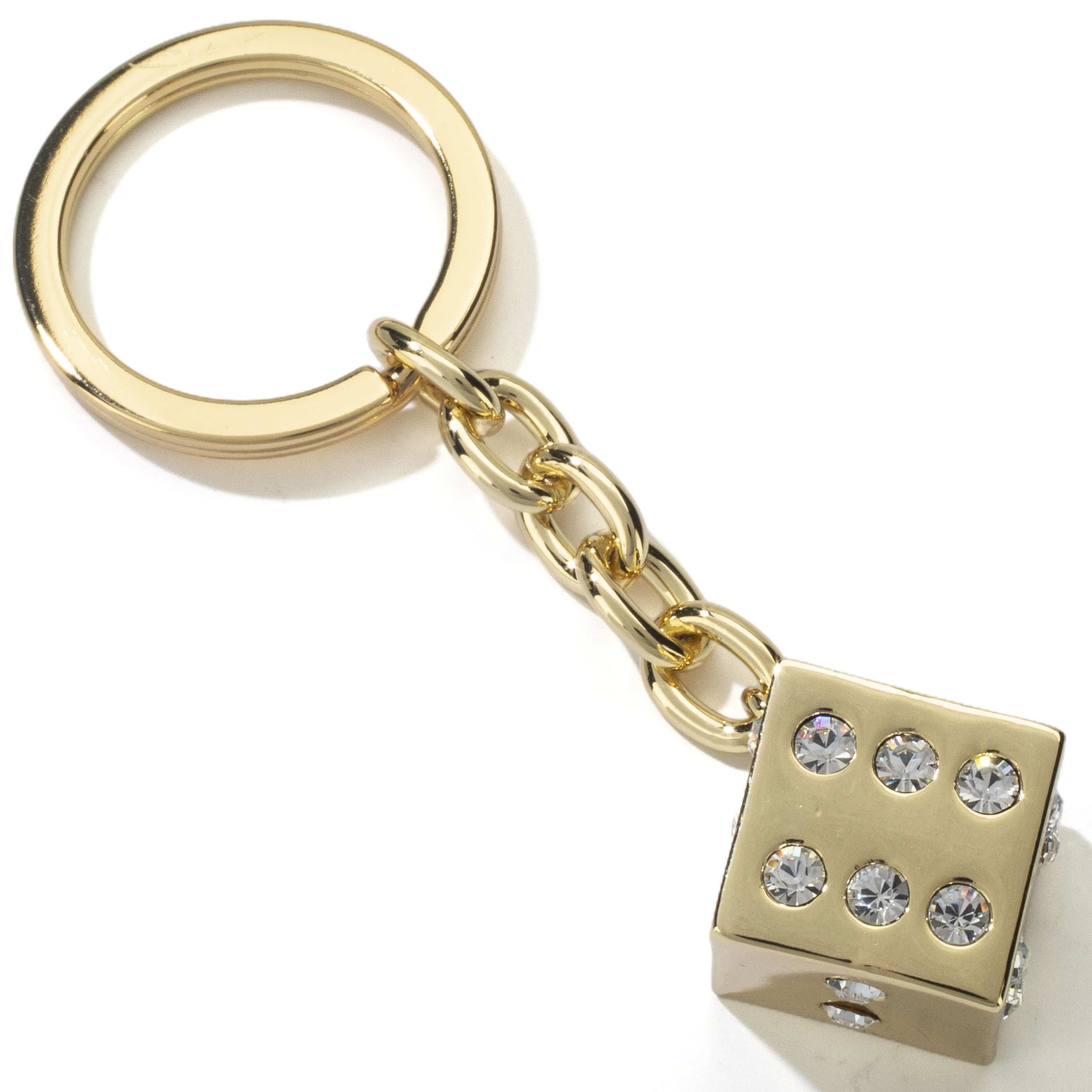 key chain lv white
