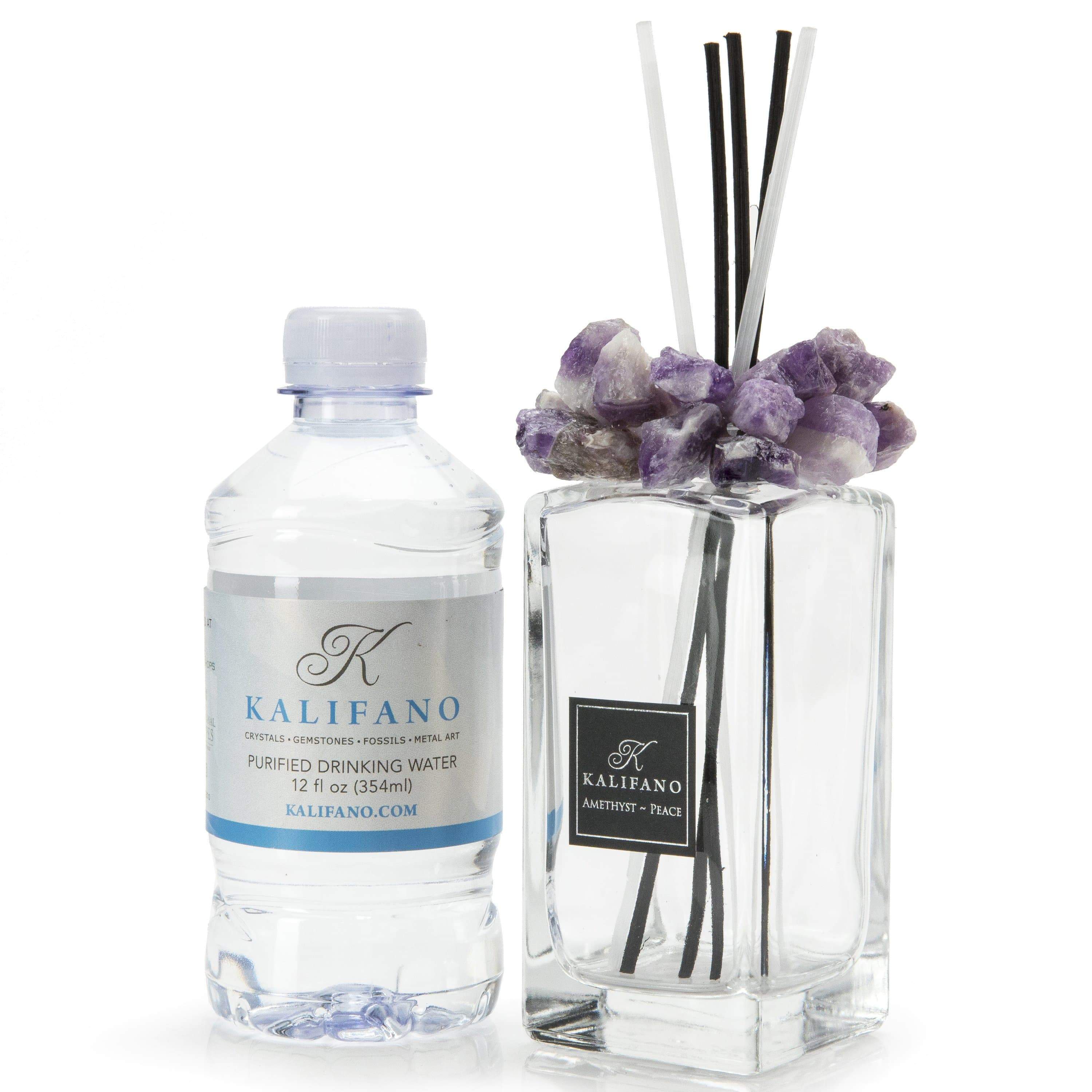 Kalifano Diffuser HAPPY HOLIDAYS from KALIFANO -- Amethyst Gemstone Scent Diffuser GD-AM