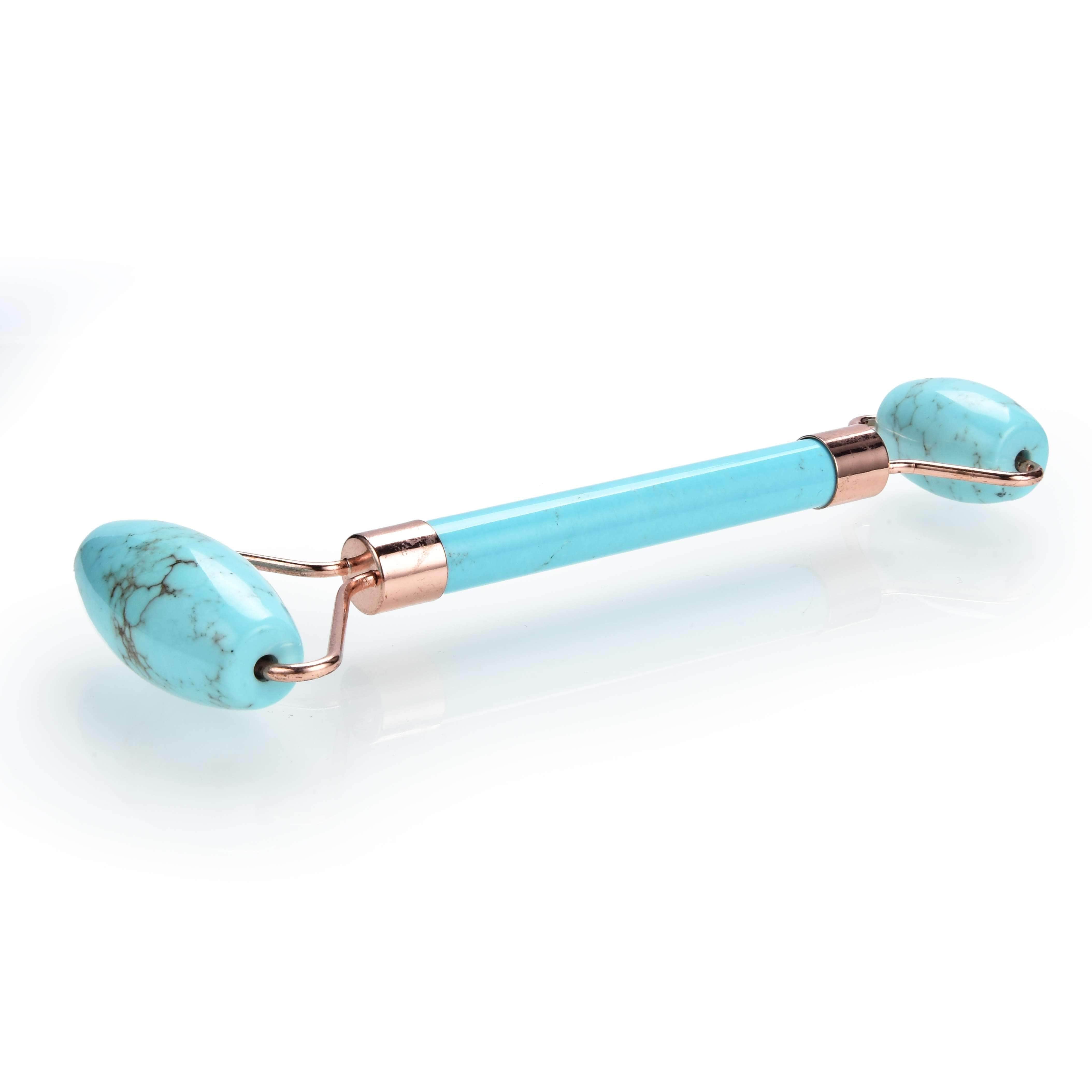 Kalifano Face Rollers Howlite Turquoise Gemstone Face Roller GFR80-TQ