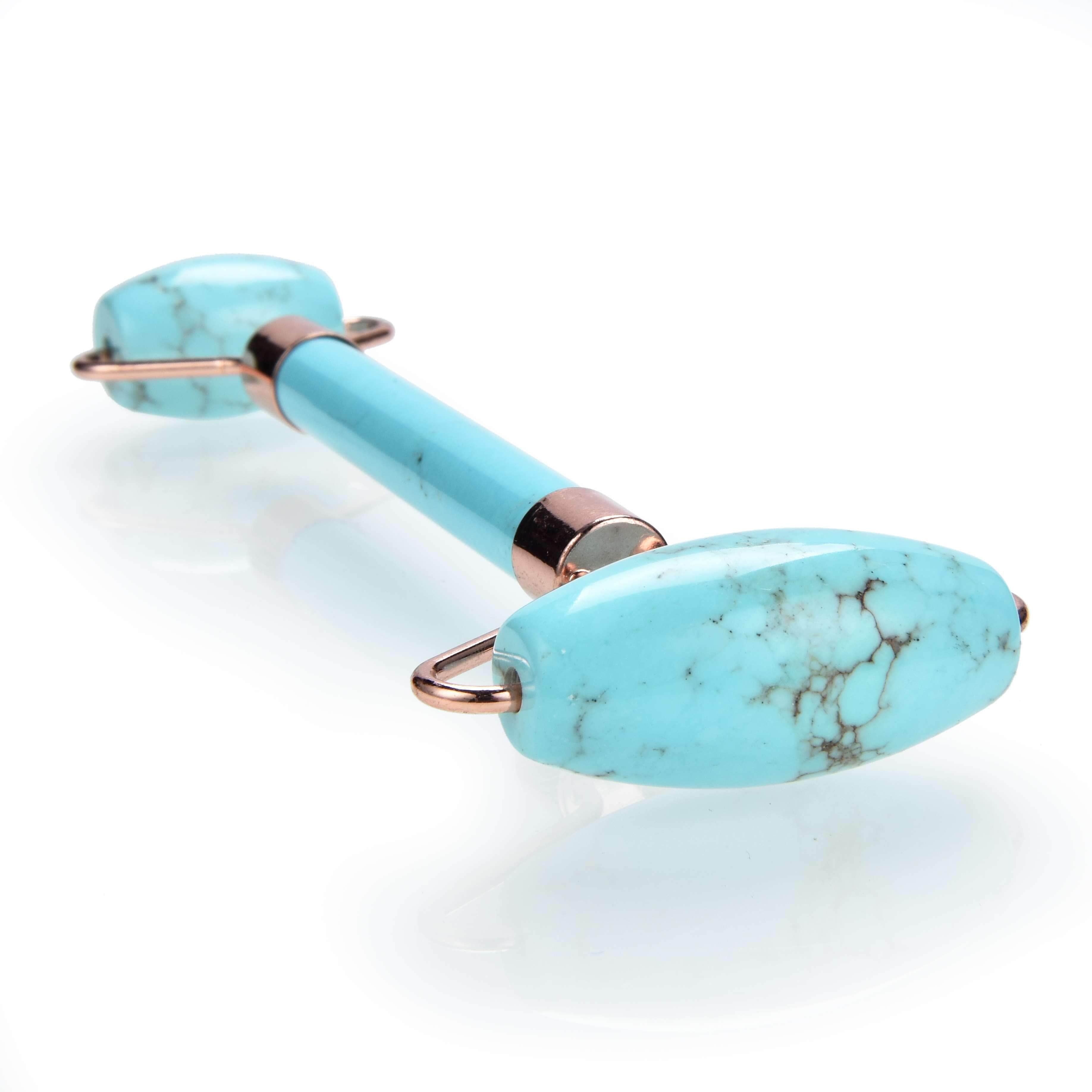 Kalifano Face Rollers Howlite Turquoise Gemstone Face Roller GFR80-TQ
