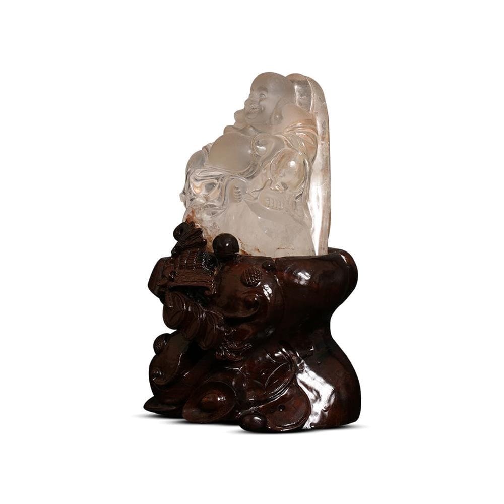 Kalifano Fossils & Minerals CARV5900.003 - Quartz Buddha Carving - South Africa CARV5900.003