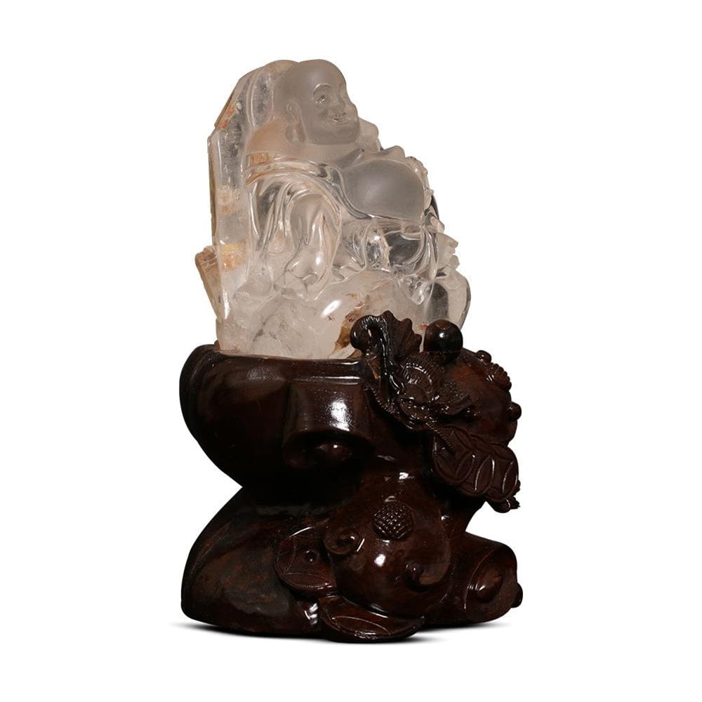 Kalifano Fossils & Minerals CARV5900.003 - Quartz Buddha Carving - South Africa CARV5900.003