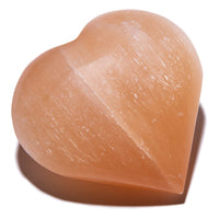 Orange Selenite Healing Heart from Morocco Main Image
