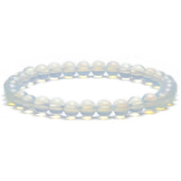 Opalite Moonstone 6mm Gemstone Bead Bracelet Main Image