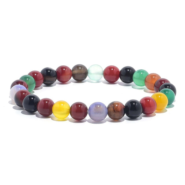 Canceling Peacock|peacock Agate Beaded Bracelet - Natural Stone Healing  Jewelry For Women
