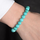 Turquoise 8 mm Beaded Gemstone Bracelet
