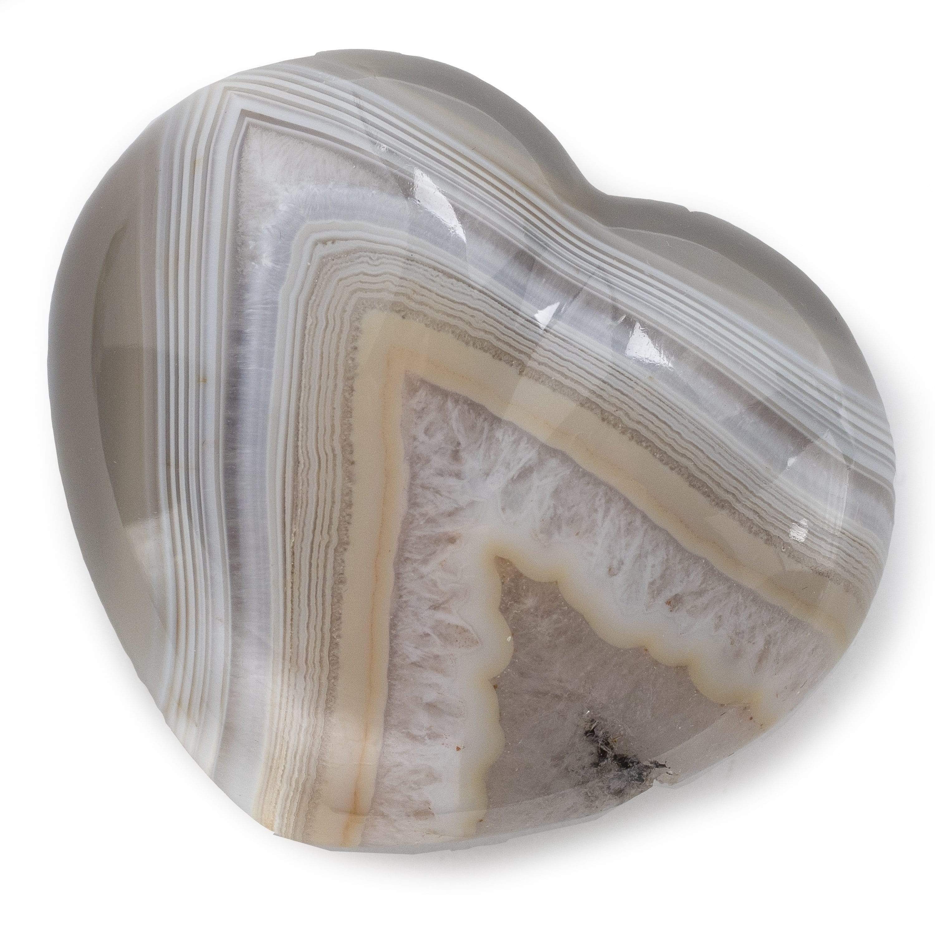 Kalifano Gemstone Carvings Agate Gemstone Heart Carving GC-HR-AGATE