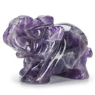 Amethyst Elephant 2'' Natural Gemstone Carving