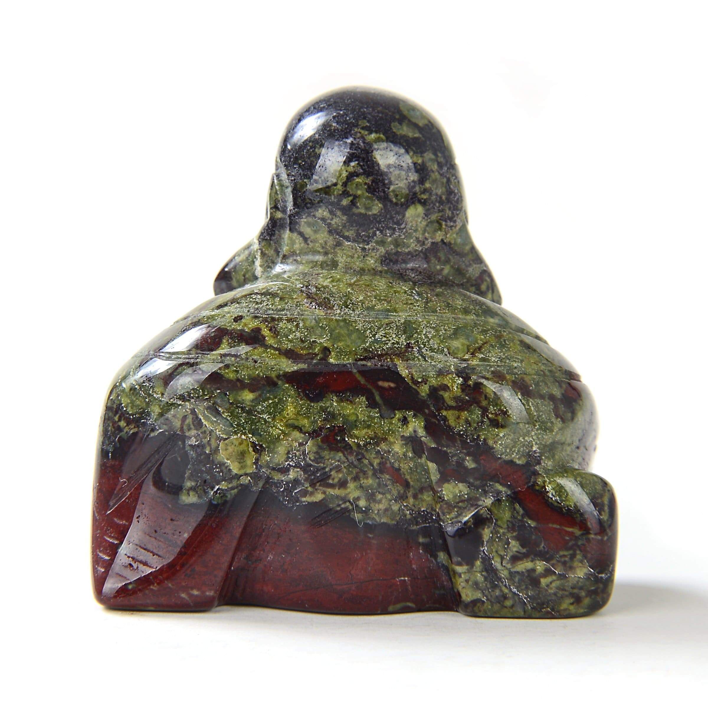 Bloodstone Buddha 2'' Natural Gemstone Carving