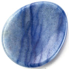 Blue Agate Worry Stone Natural Gemstone Carving